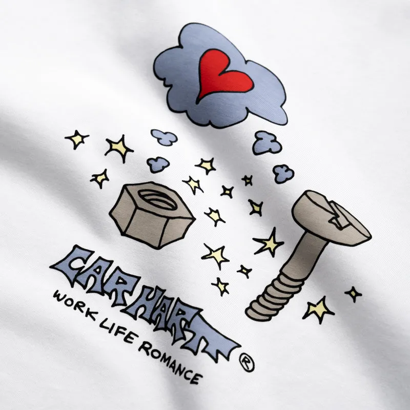 Carhartt WIP Work Life Romance Tee - White Split hem