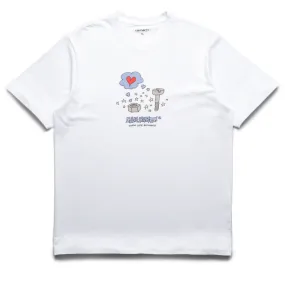 Easy to move in hiking event Carhartt WIP Work Life Romance Tee - White