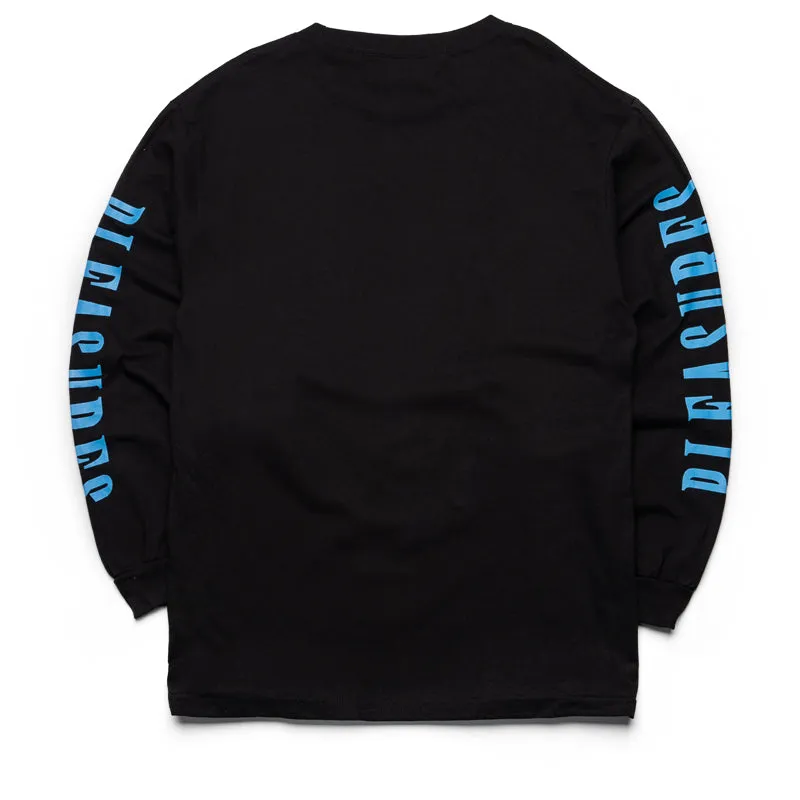 Pleasures Final L/S Tee - Black animal hem semi-formal style