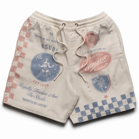 Comfortable Design Anti Odor Treatment Ksubi Pit Lane Life Short Printed - Tan