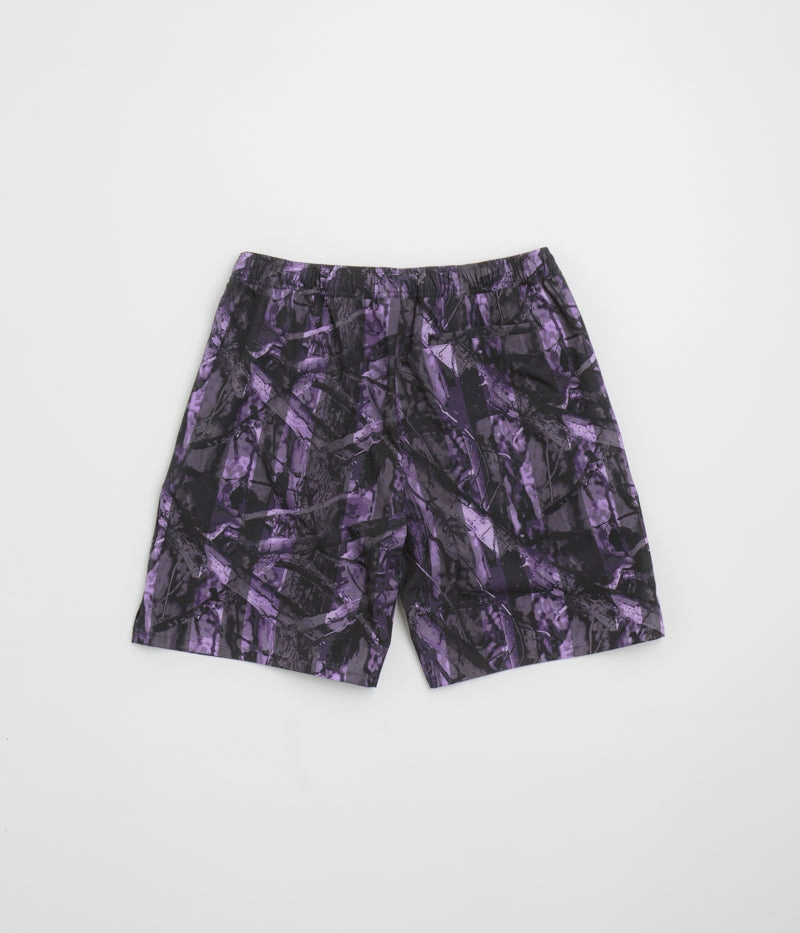 Breathable Mesh Panels Dime Classic Shorts - Violet