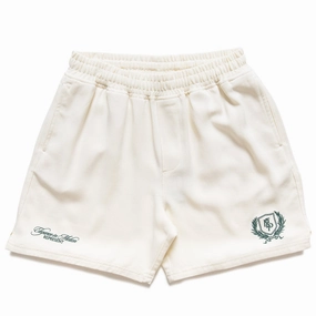 Represent Crest Short - Antique White Fast Absorption Textile Multi Panel Construction