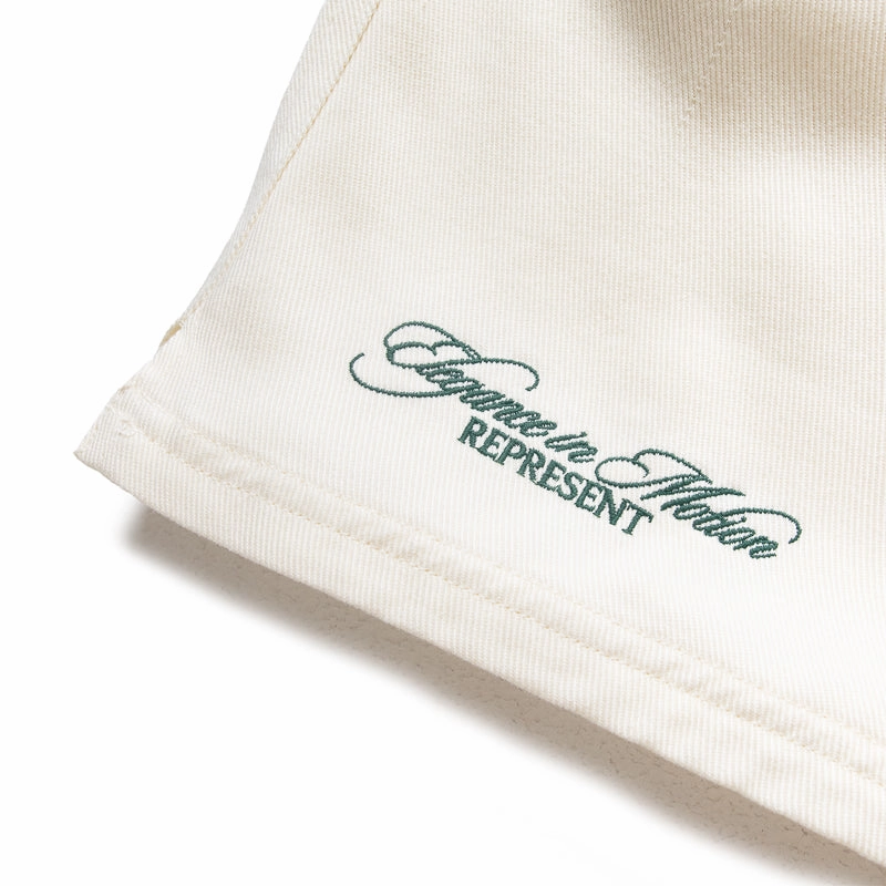 Represent Crest Short - Antique White Casual Style