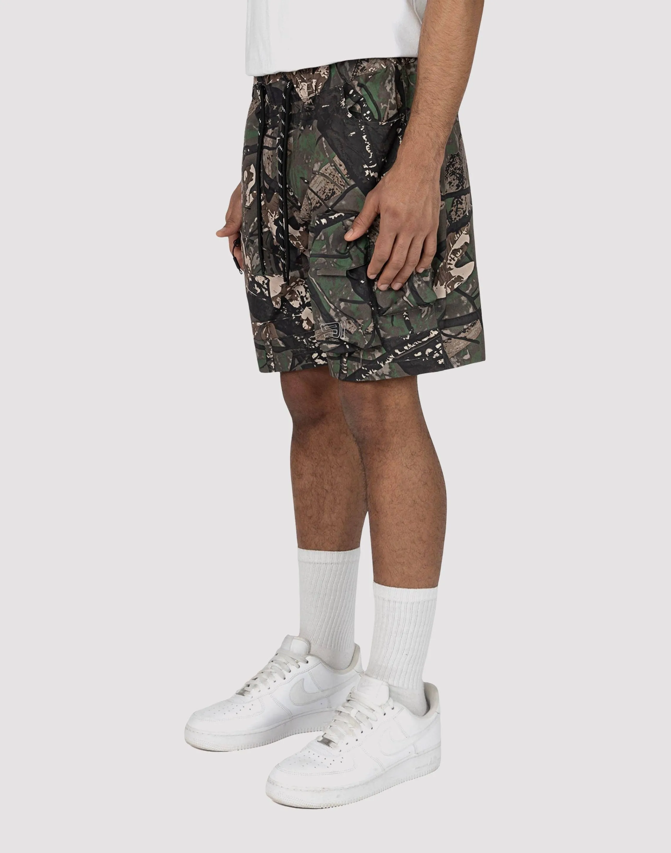 EcoFriendlyTextiles Smoke Rise Nylon Cargo Shorts