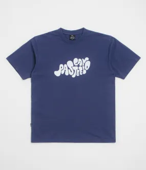 Cloudy day Pasteelo Can Script T-Shirt - Navy