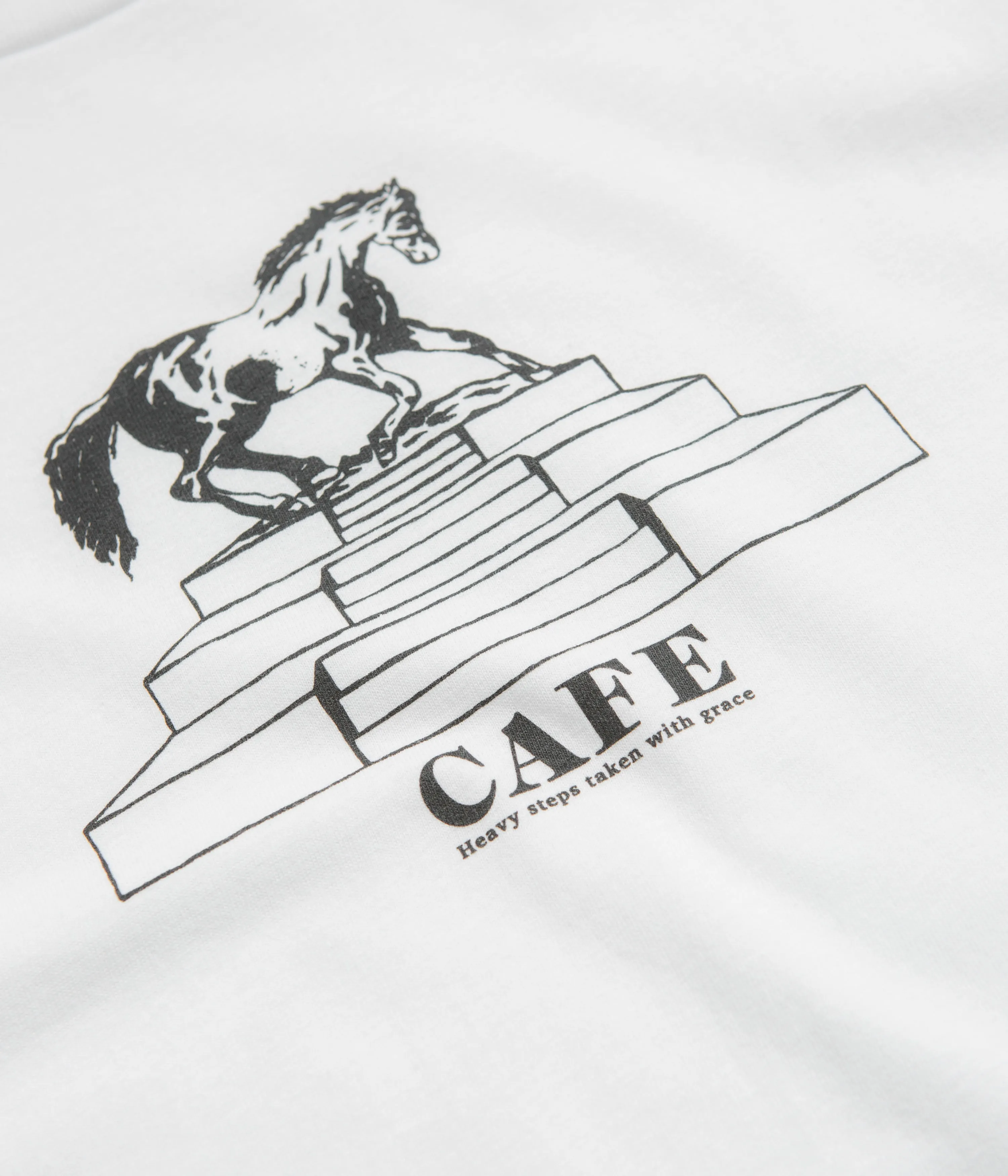 Male fit Skateboard Cafe Homeground T-Shirt - White