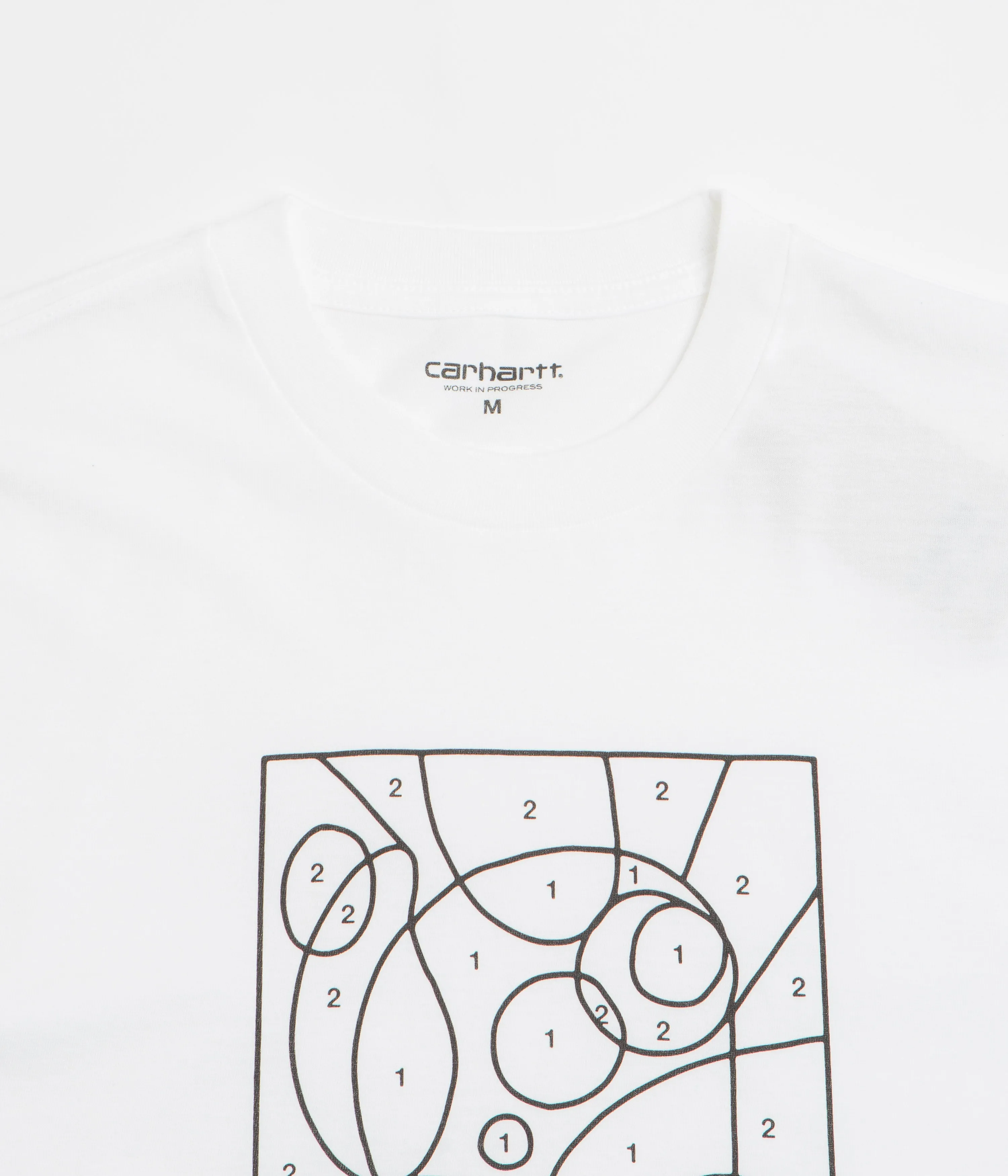 Carhartt By The Numbers T-Shirt - White / Black party scene softball