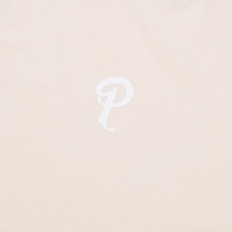 Politics Center P Logo Tee - Creme spring outfit waterproof