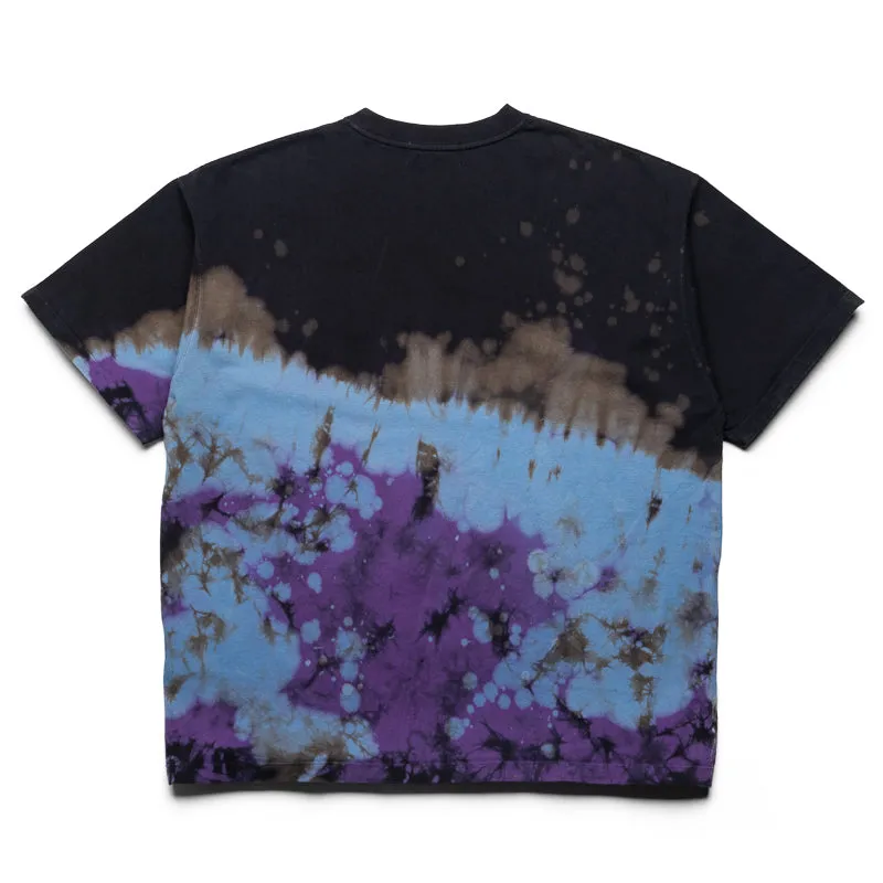 Checkered maternity wear A Bathing Ape Tie Dye College Tee - Black