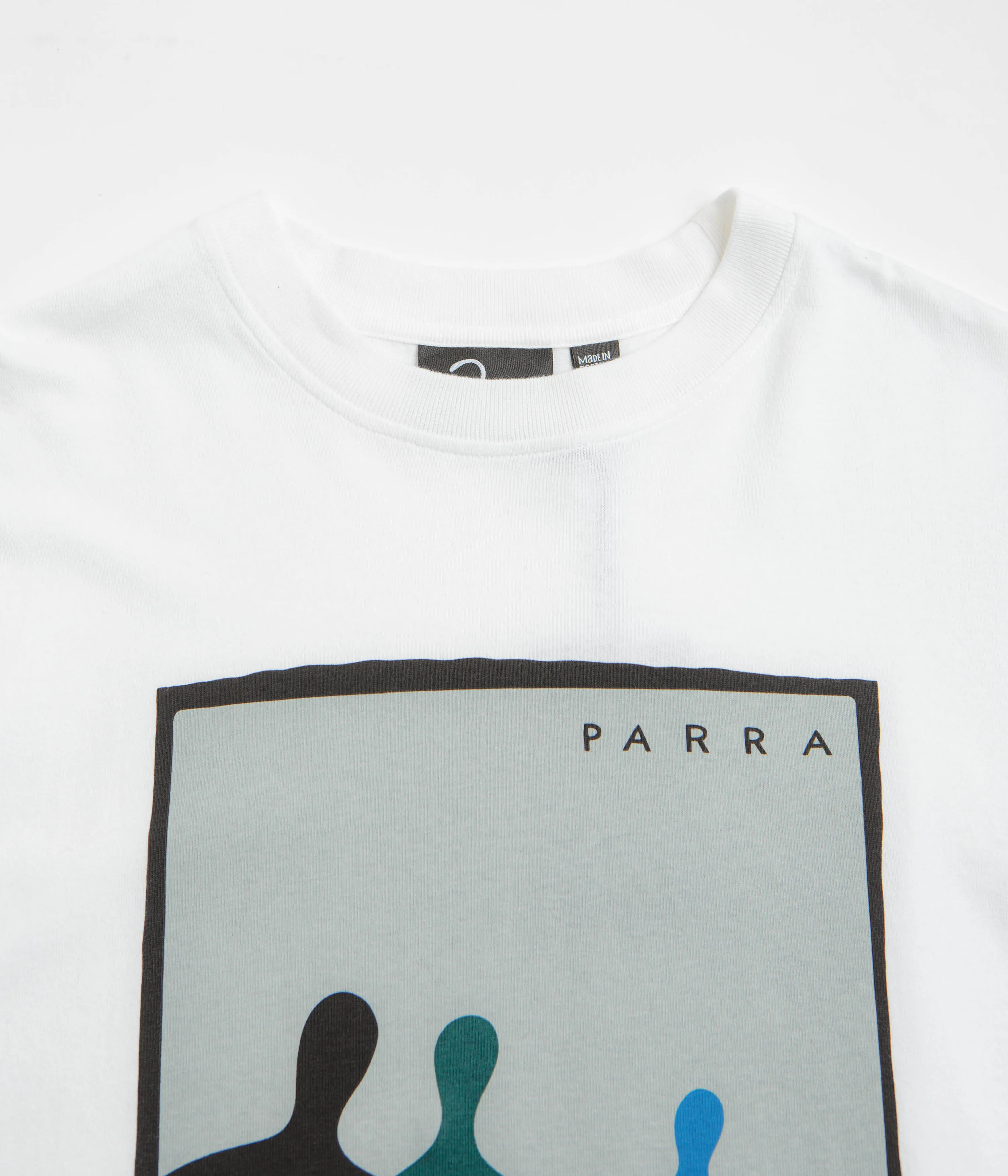 mix and match male clothing by Parra The Visitors Long Sleeve T-Shirt - White