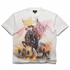 Iron Maiden x Represent Steed Tee - Flat White Up-to-date zoo event