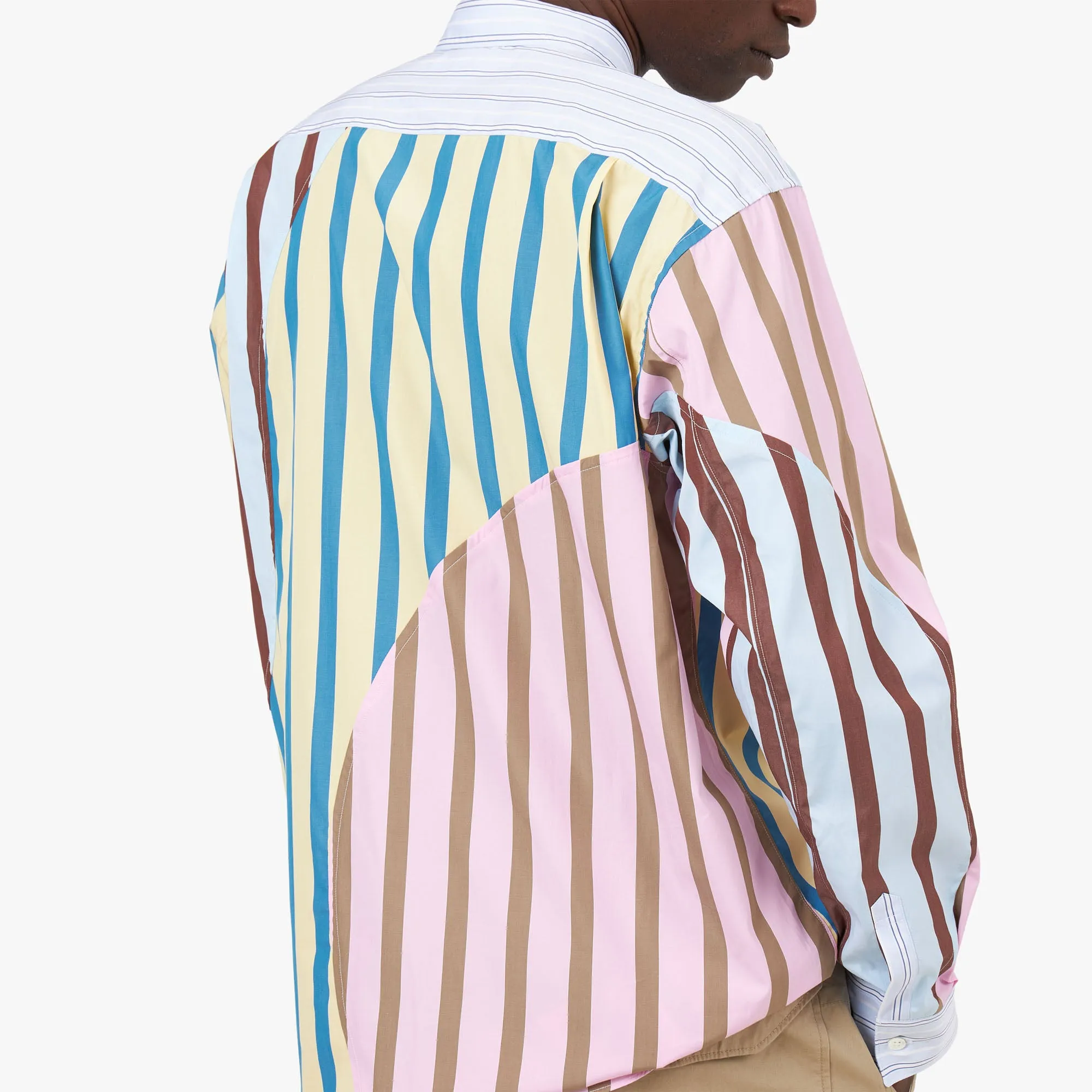COMME des GAR?ONS Shirt Cotton / Stripe No Bulk Layering System Lightweight Material