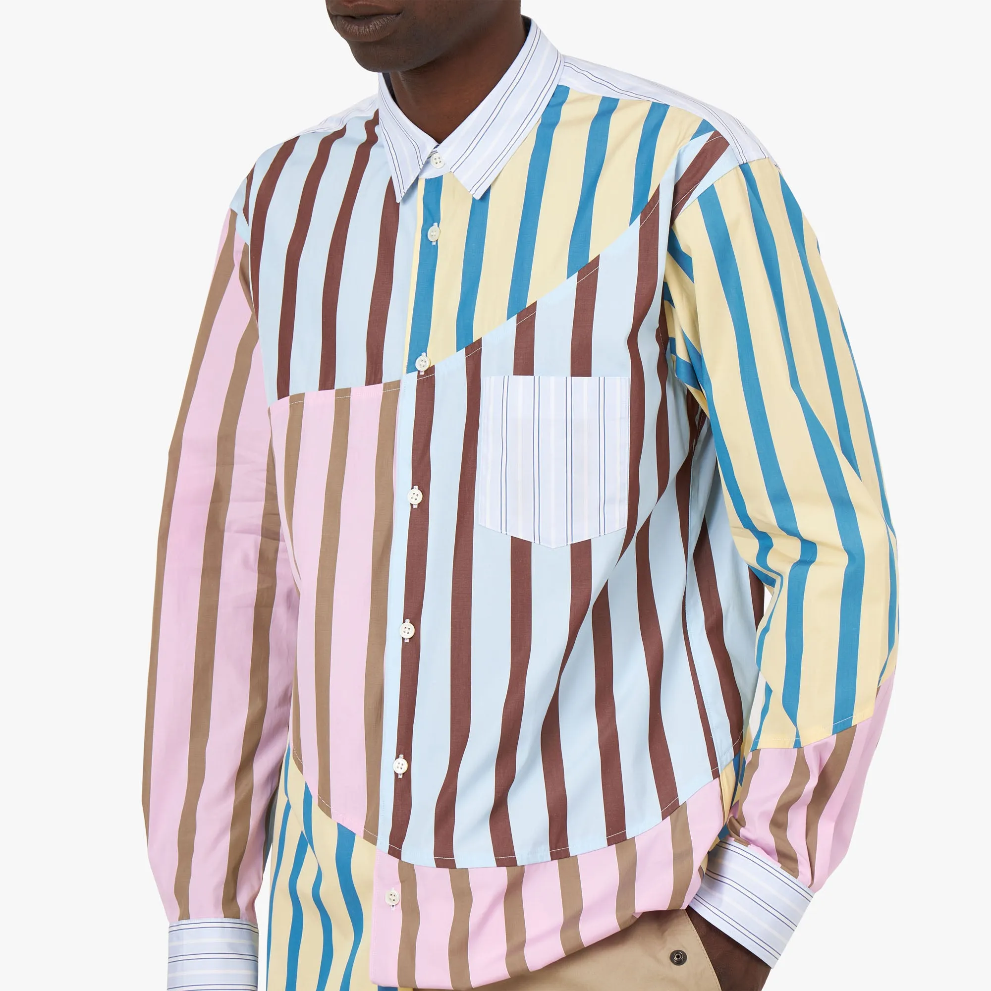 Athletic Cut COMME des GAR?ONS Shirt Cotton / Stripe