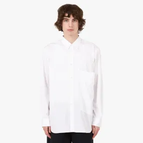 COMME des GAR?ONS SHIRT Oversized Pocket Shirt / White Street Fashion
