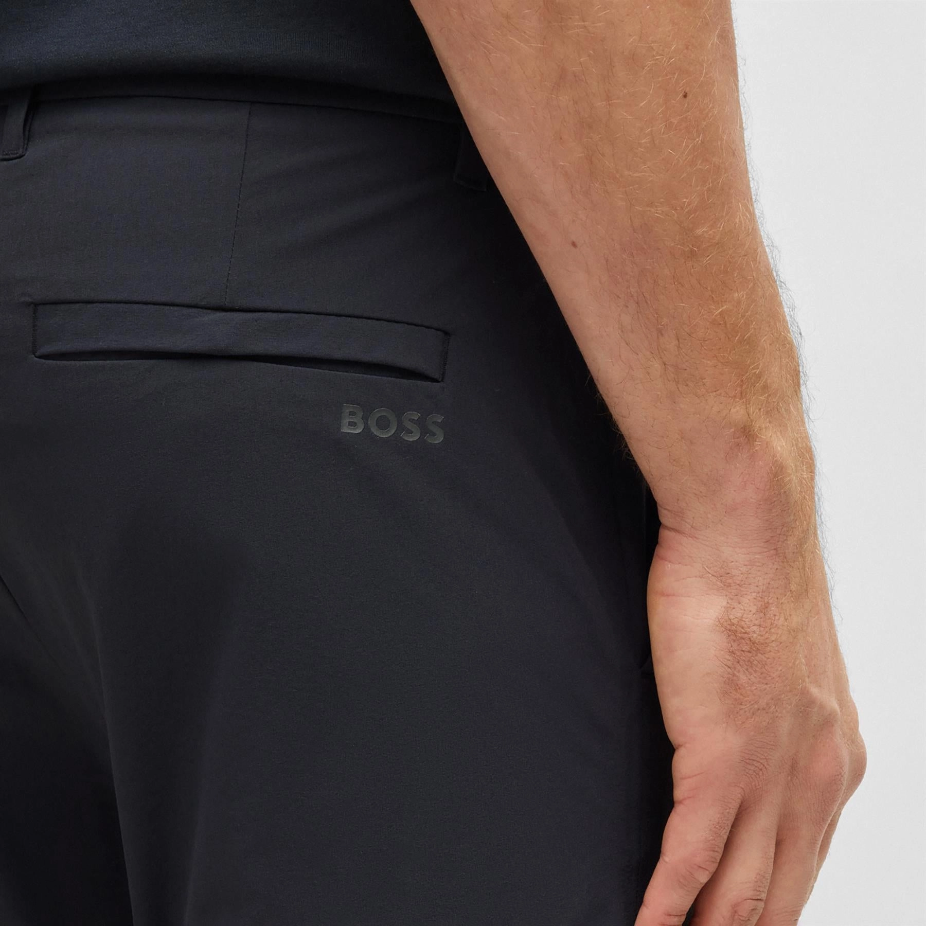 Commuter Hexa Trousers Dark Blue Wrinkle Resistant Finish Customizable length