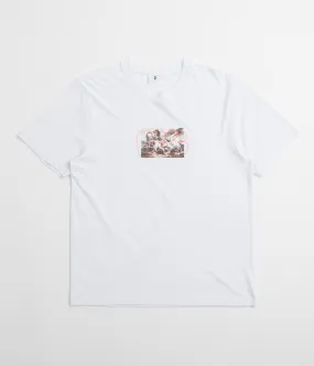 bold hem Poetic Collective Horses T-Shirt - White