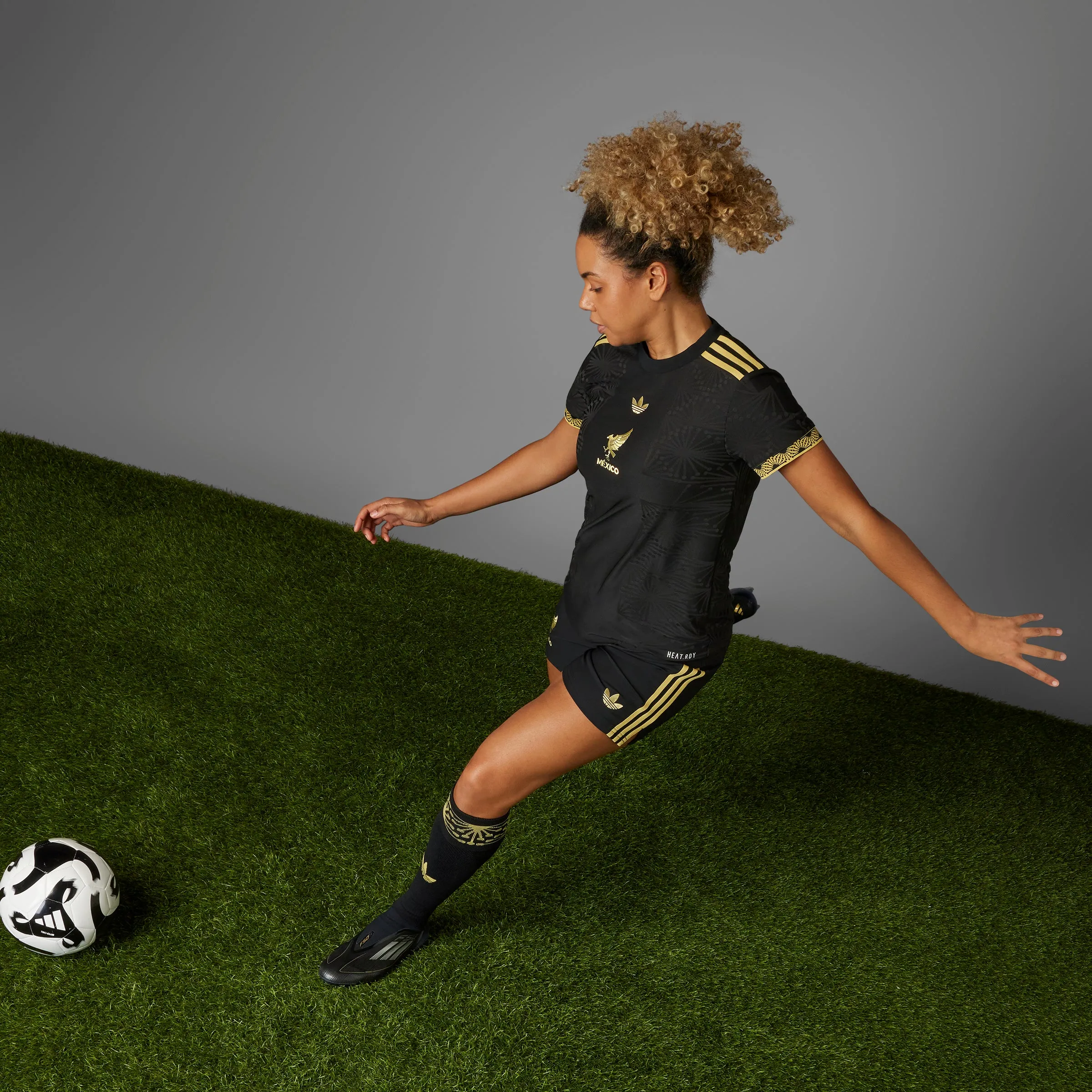 Mexico Black Gold Jersey - Womens Tencel Blend Fabric