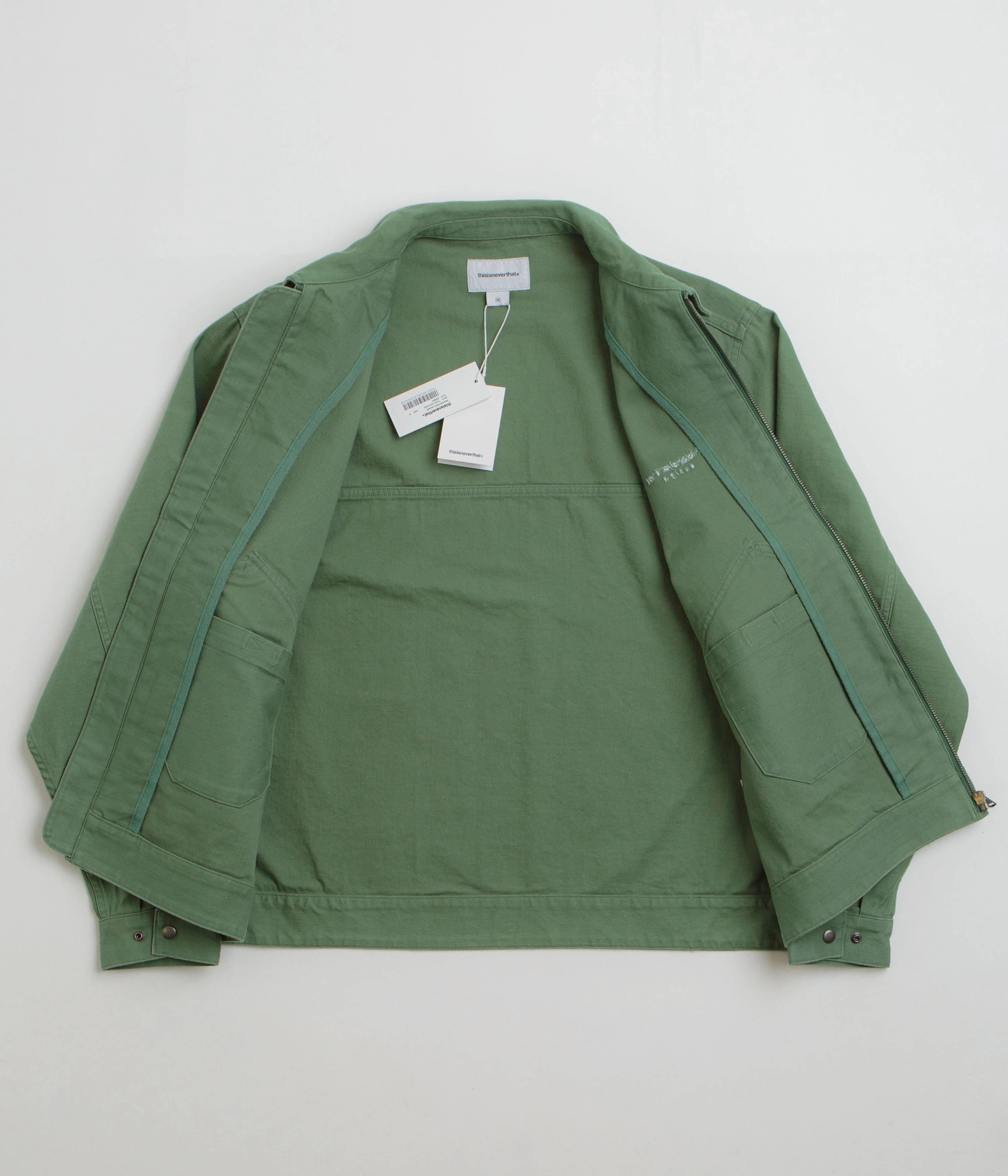 thisisneverthat Washed Work Jacket - Green Rain Blocker
