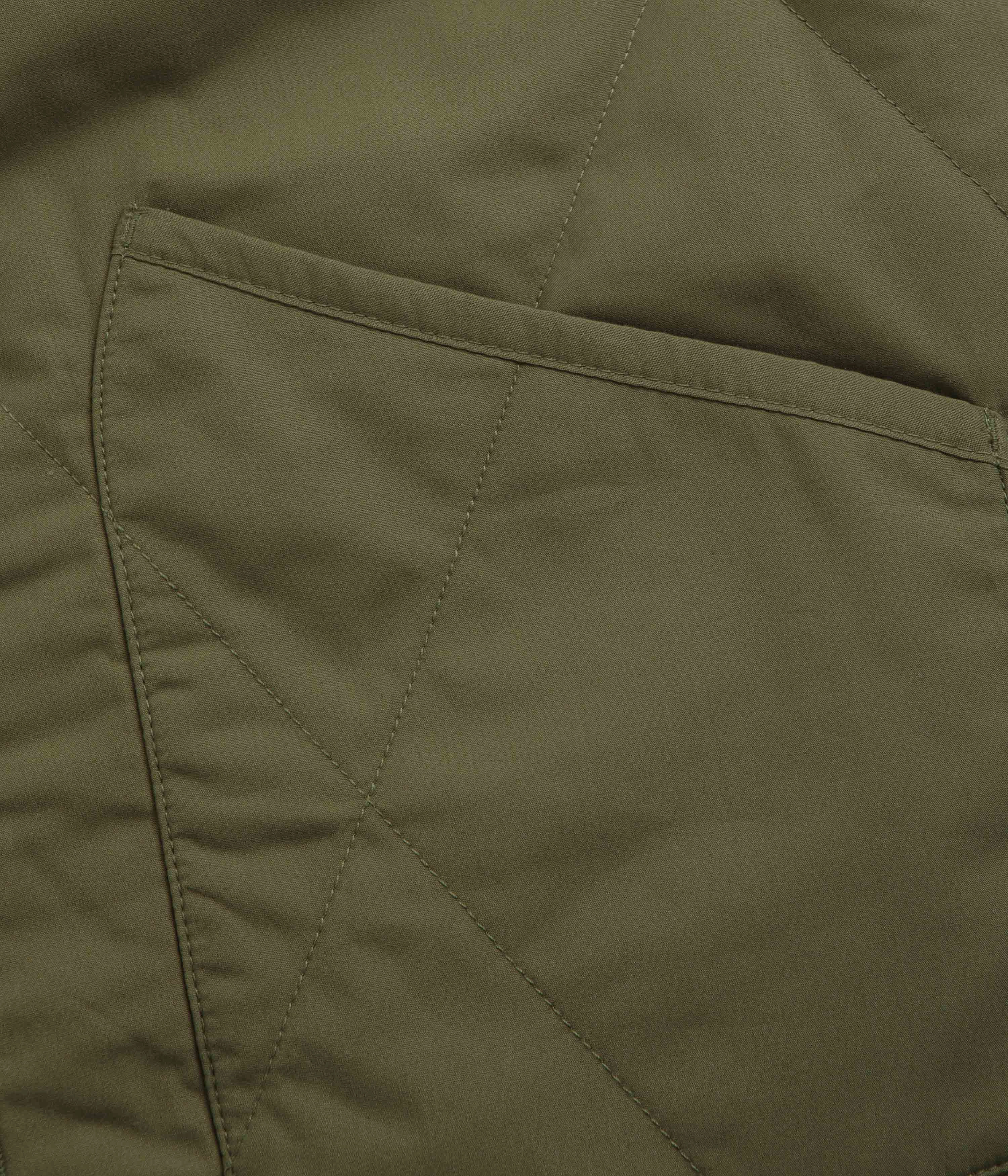 Smart Casual hypoallergenic Universal Works Reversible Military Liner Gilet - Olive / Orange