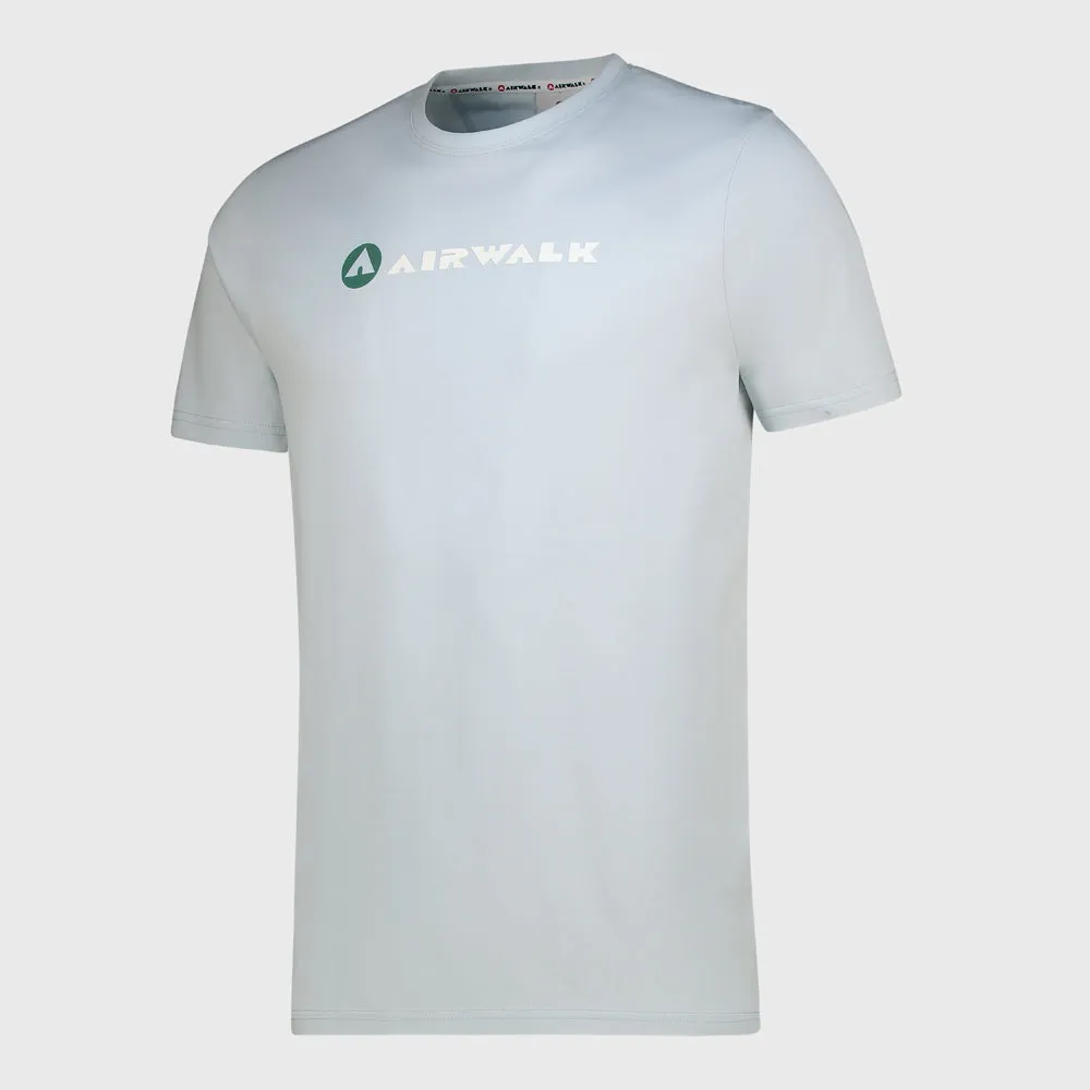 Airwalk Mens Manual Tee Blue TaglessCollar