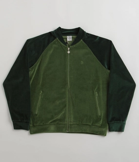 Hooded Comfort Fit Polar Velour Ralph Jacket - Garden Green