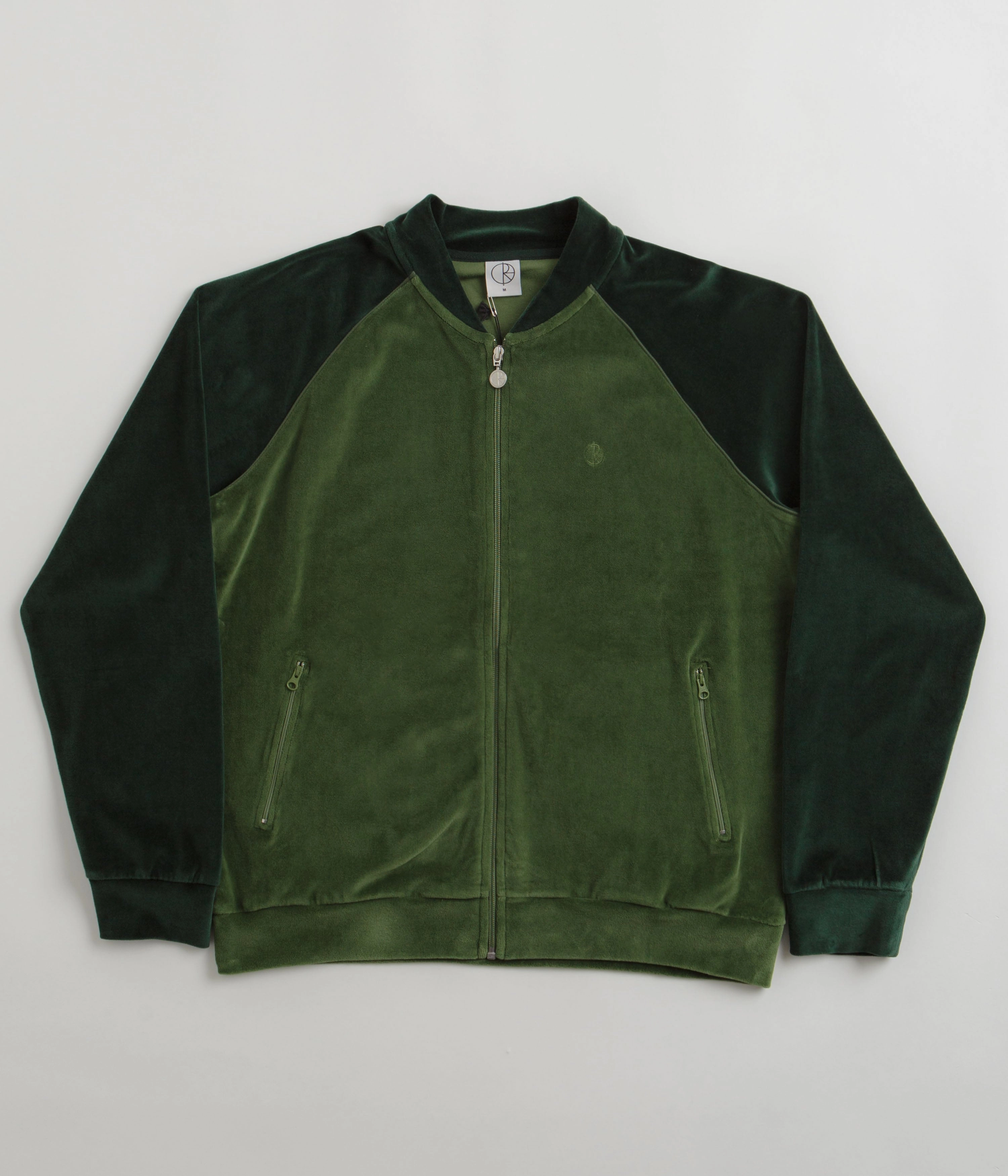 Hooded Comfort Fit Polar Velour Ralph Jacket - Garden Green