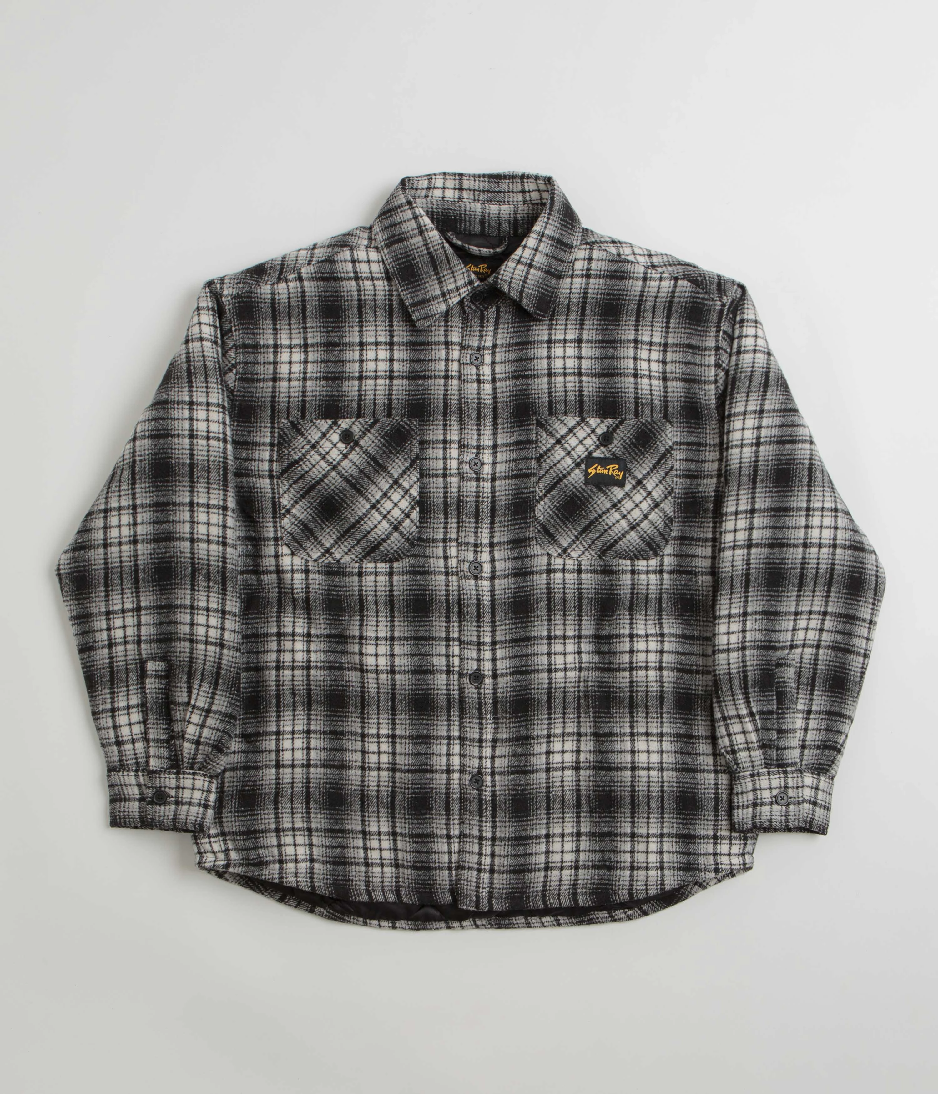 Stan Ray Quilted Plaid Overshirt - Blue Weatherproof Zipper