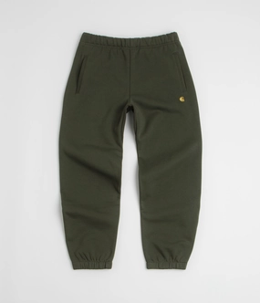 Carhartt Chase Sweatpants - Olive / Gold Fashion-Forward