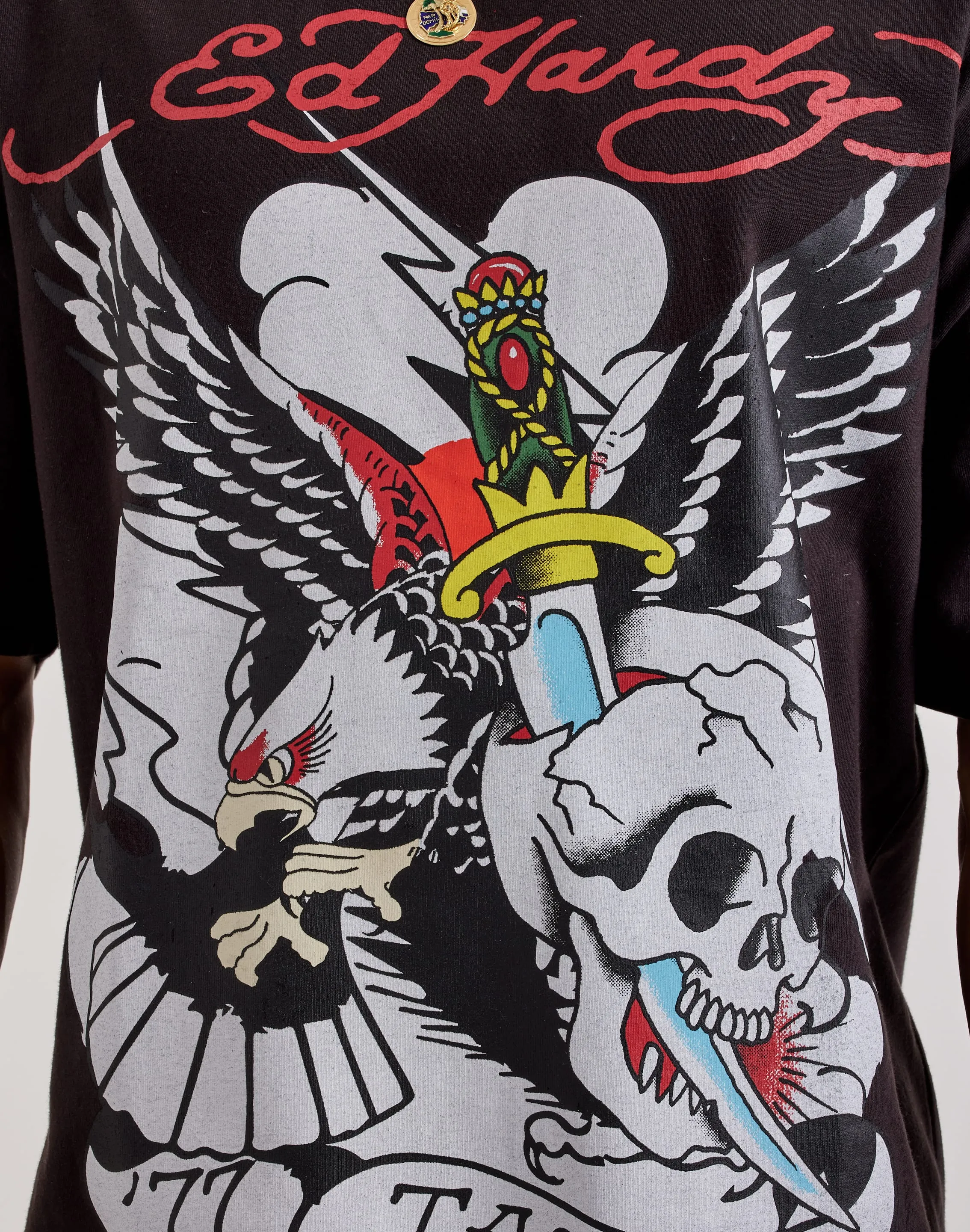 Ed Hardy '77 Eagle Boxy Tee Joyful Mood LightweightMaterial