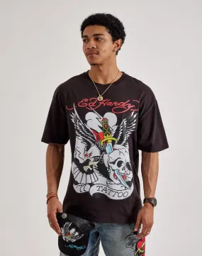 Ed Hardy '77 Eagle Boxy Tee TaglessNeckline