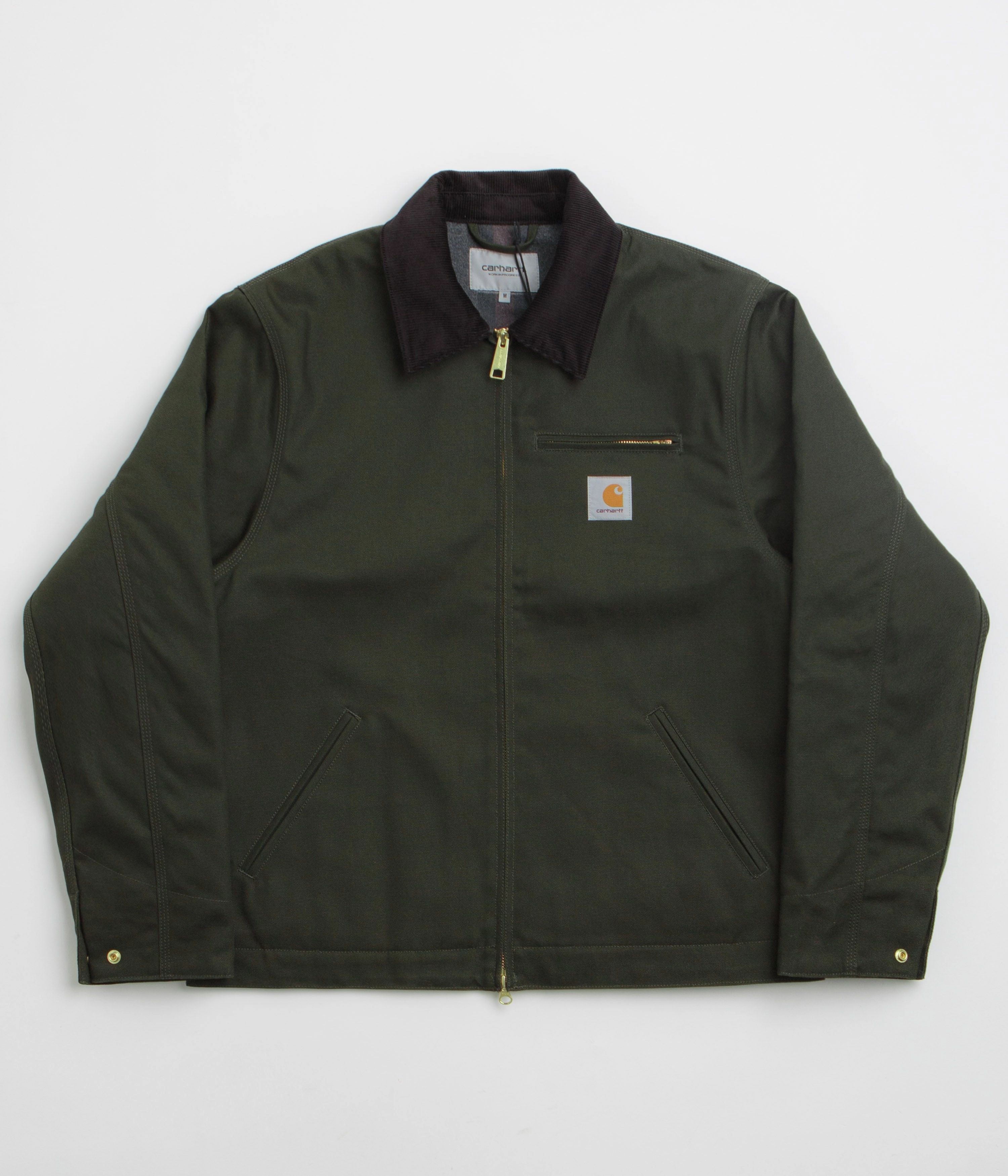 Carhartt Detroit Jacket - Olive / Black Rigid Blush Bestow