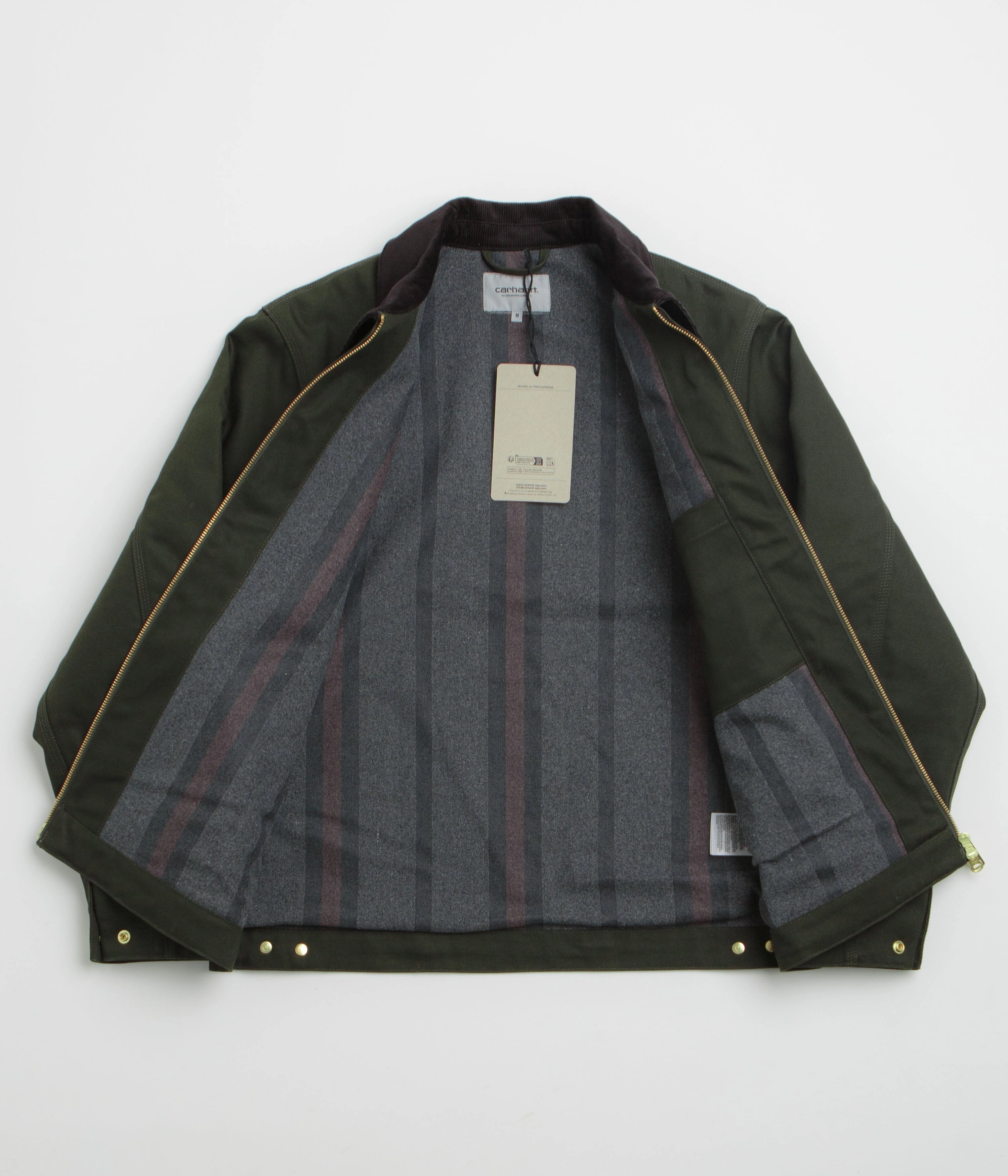 Carhartt Detroit Jacket - Olive / Black Rigid Street Style