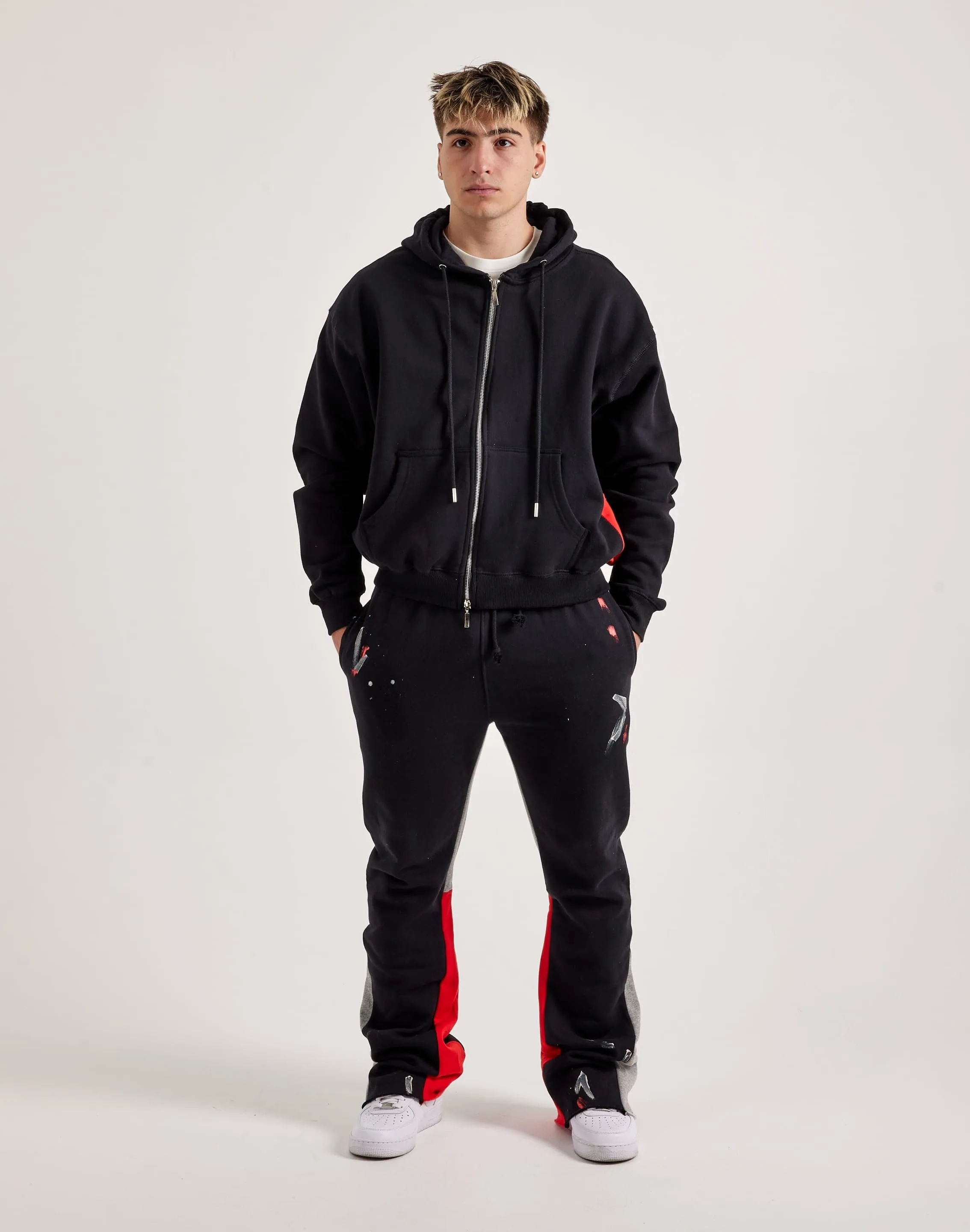 MNML Contrast Full-Zip Hoodie Scandi Clean AntiStaticMaterial