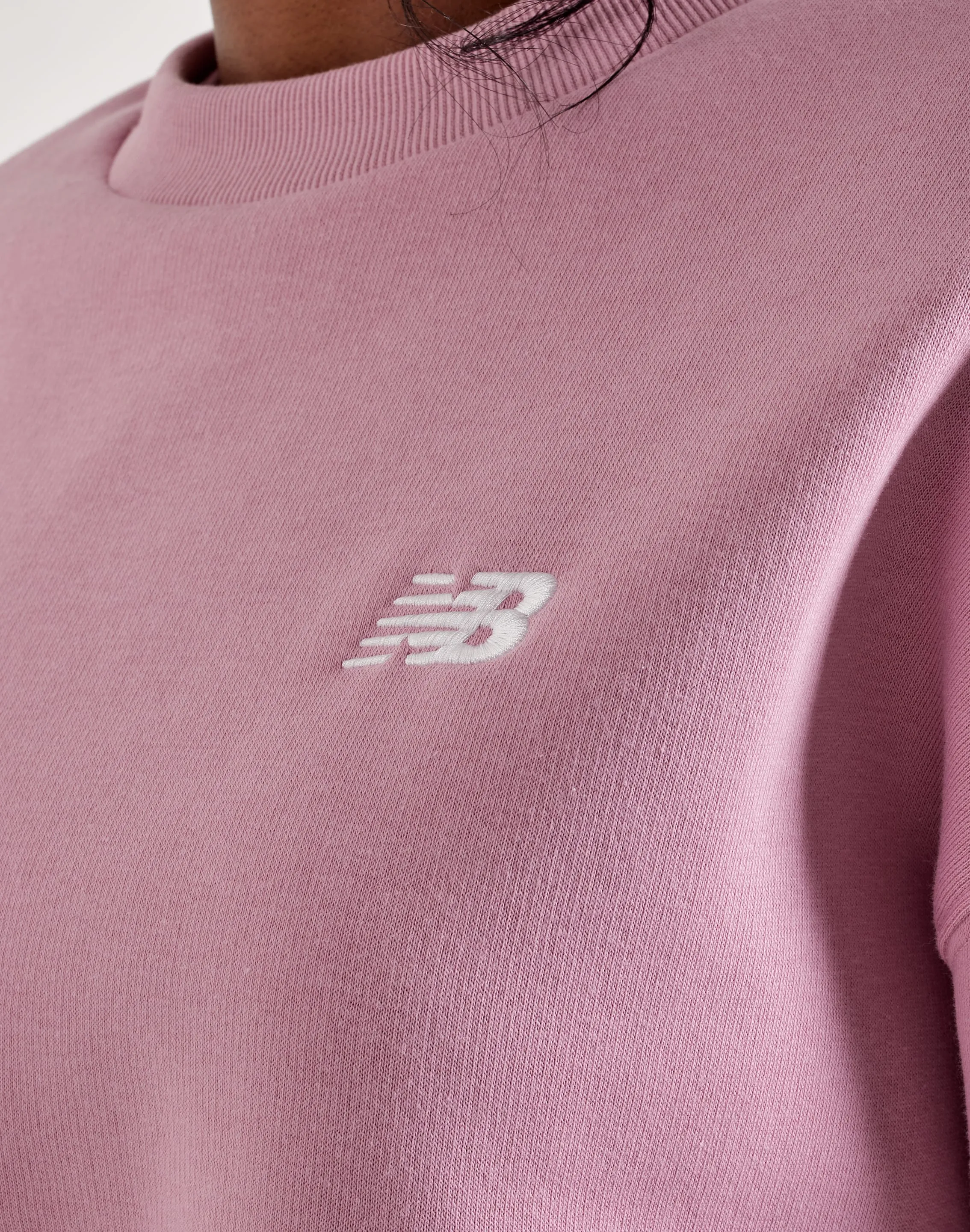 Flexible Waistband ButterySoftTexture New Balance Sport Essentials Fleece Crewneck Sweatshirt