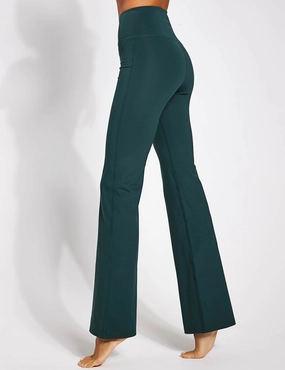 Compressive Flare Legging - Moss Durable Stitch Home Lounge Modern Cut