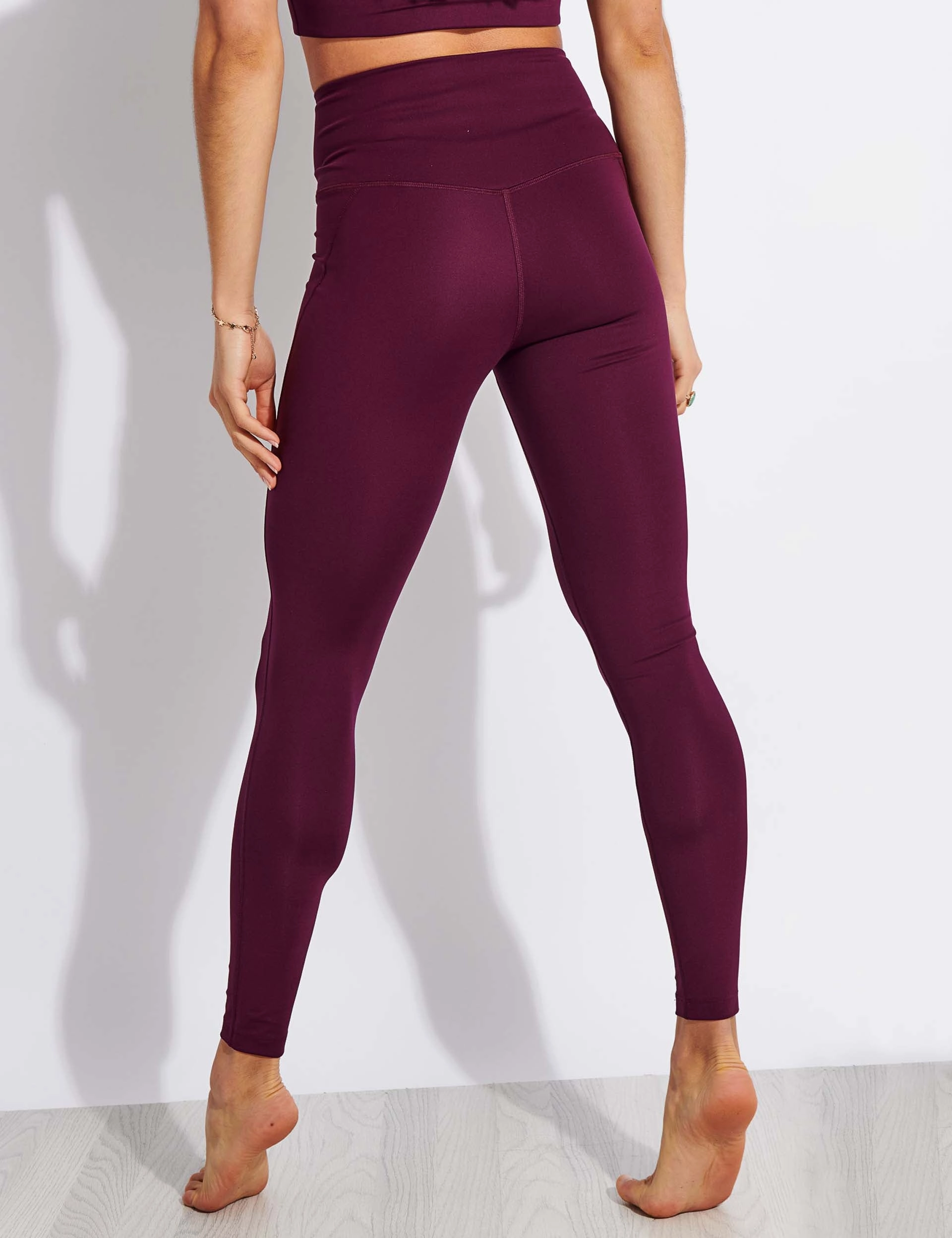 Compressive High Waisted Legging - Plum Smart Style