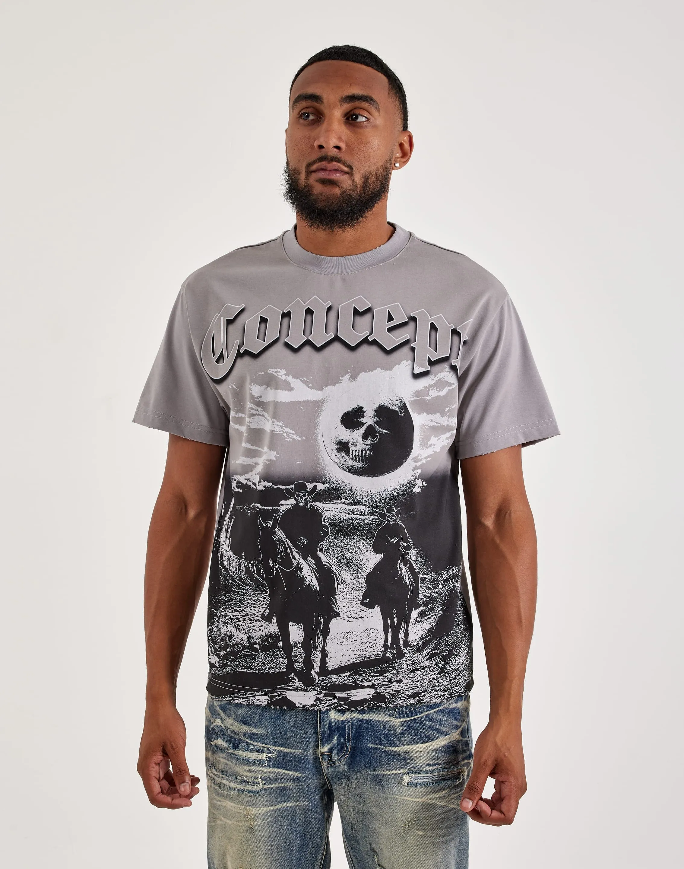 Concept Fear No Evil Tee Bride Side Sequin Glow