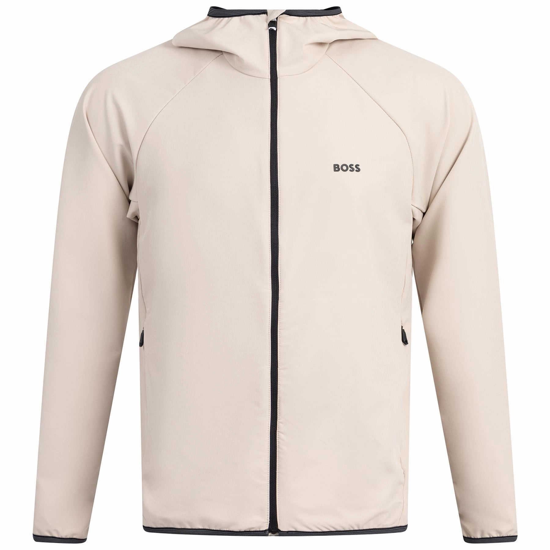 QuiltedPattern Commuter Hooded Jacket Medium Beige