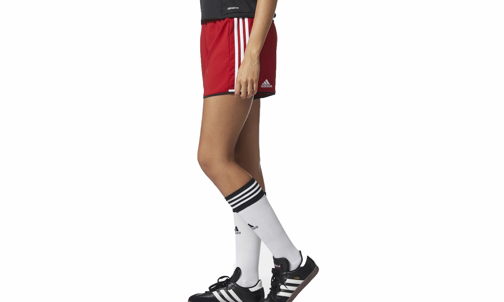 DoubleStitched Seams Condivo 16 Soccer Shorts "Red / White"