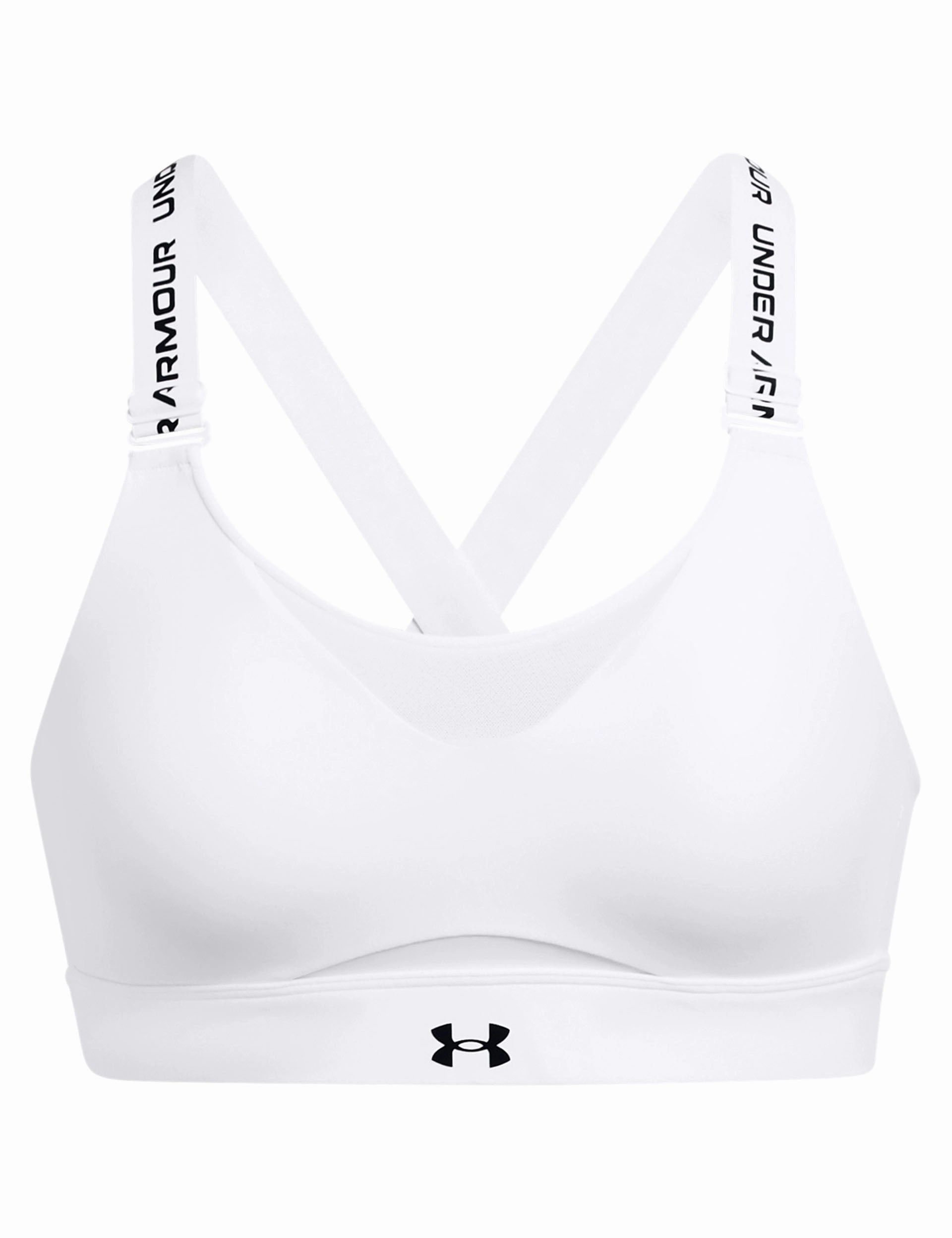 Sweat Guard Technology Elastic cuffs seams Infinity 2.0 High Sports Bra - White