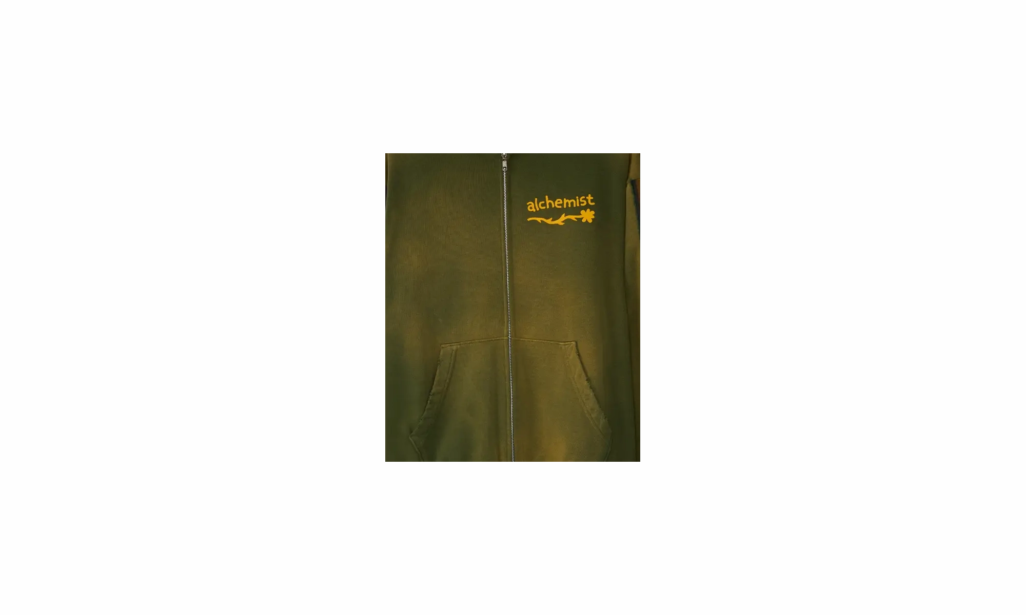Connor Vintage Zip Hoodie "Moss"
