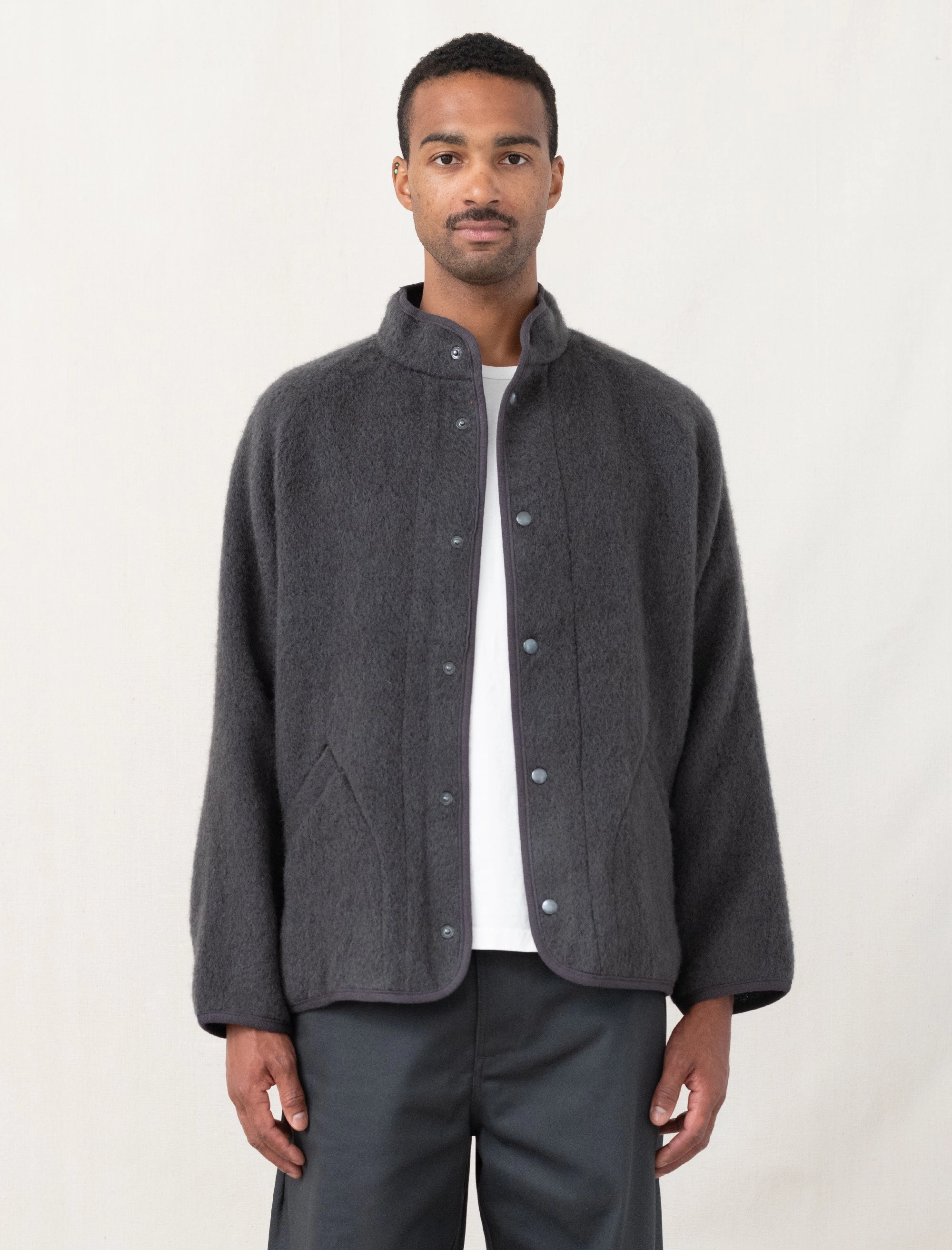 Fall Outfit Comfortable Feel Contour Jacket (Slate)