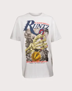 Ature Com Inc Take The Gold White Tee Ventilated Back Panel