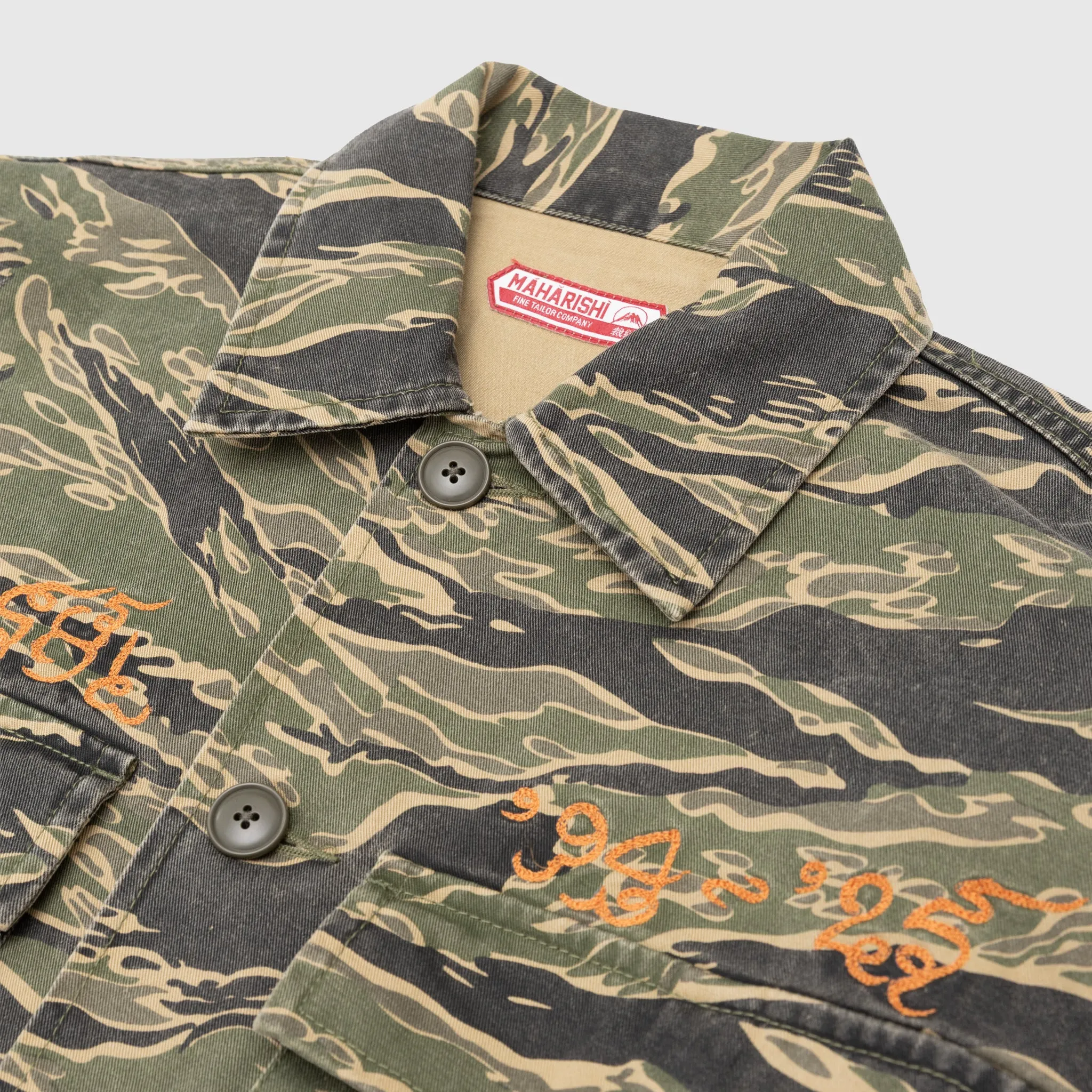 CAMO TIGER ADVISOR'S SHIRT Eco Dye Technique Soft touch finish