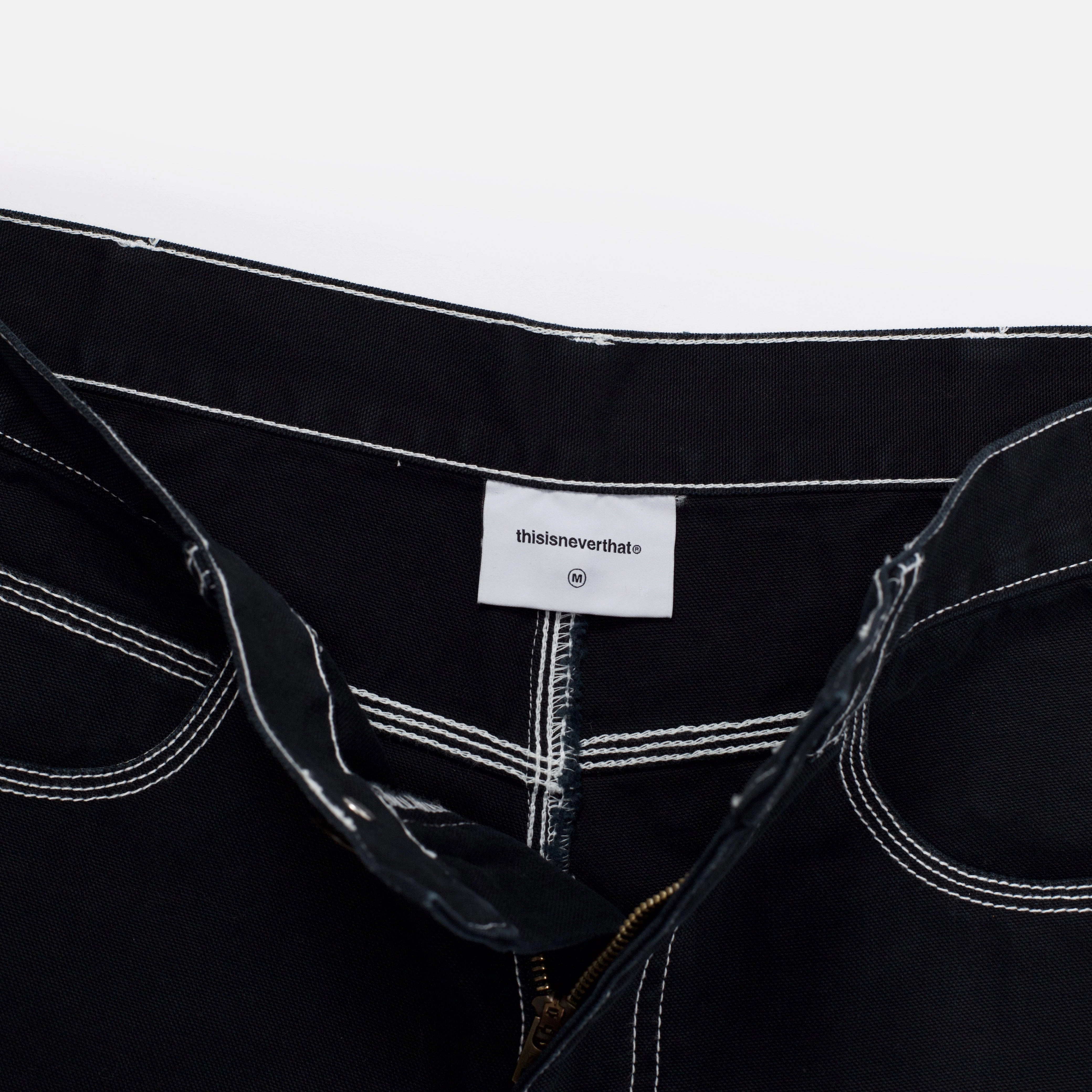 Contrast Stitch Short Coastal Style Clean Aesthetic