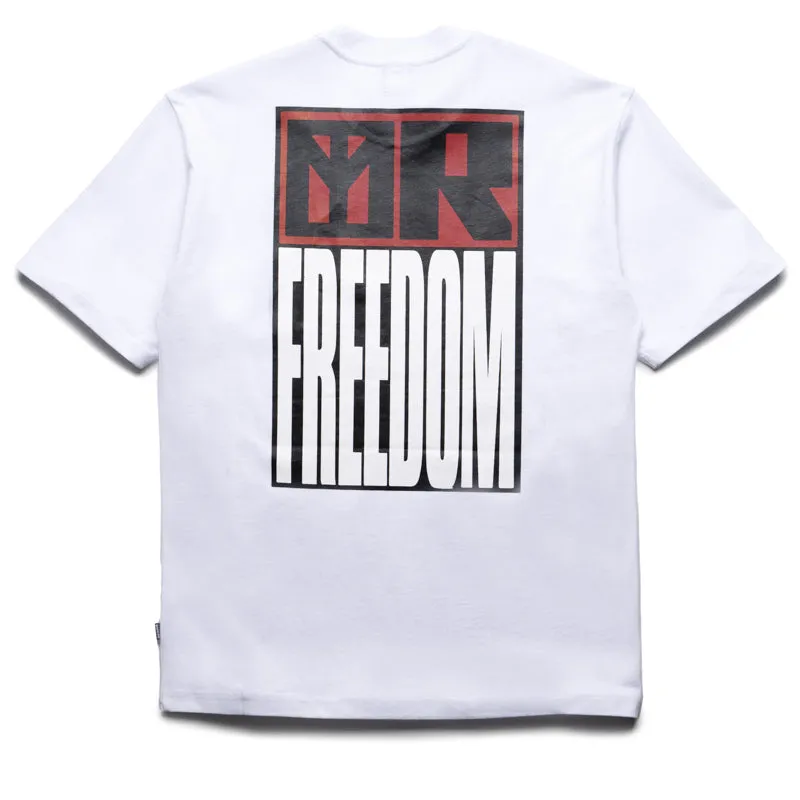 care instructions festival event Babylon No Peace Or Freedom Tee - White