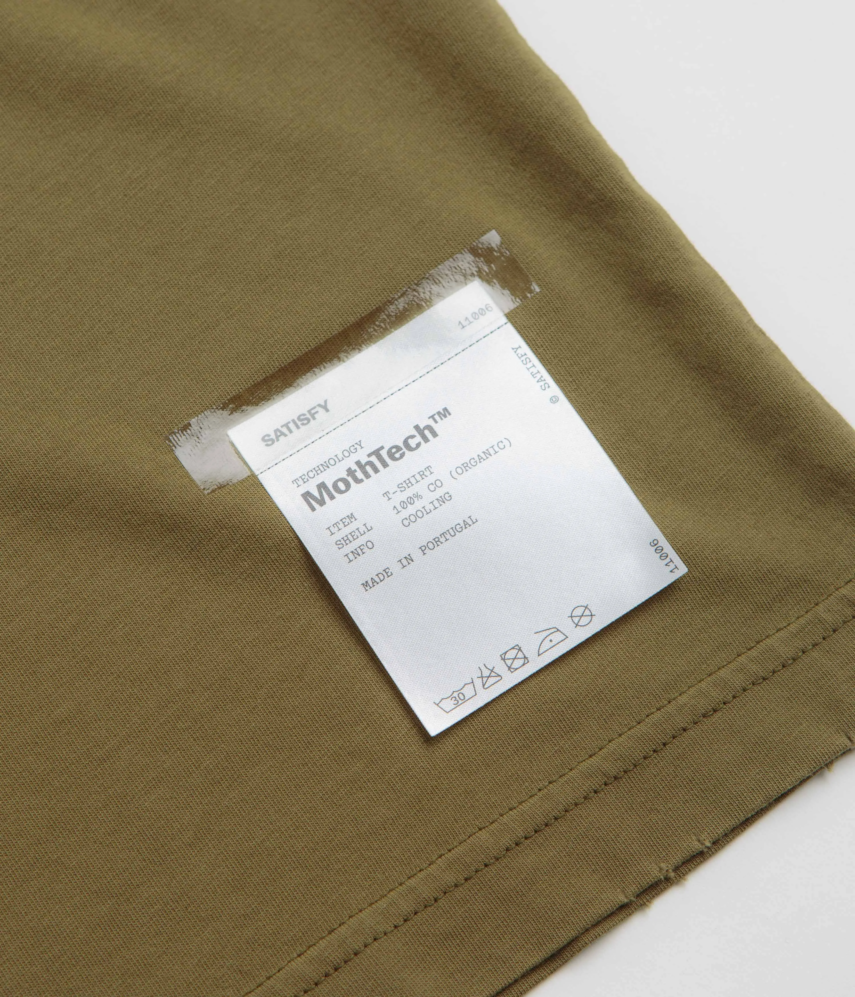 rooftop venue Satisfy MothTech T-Shirt - Sun Bleached Military Olive