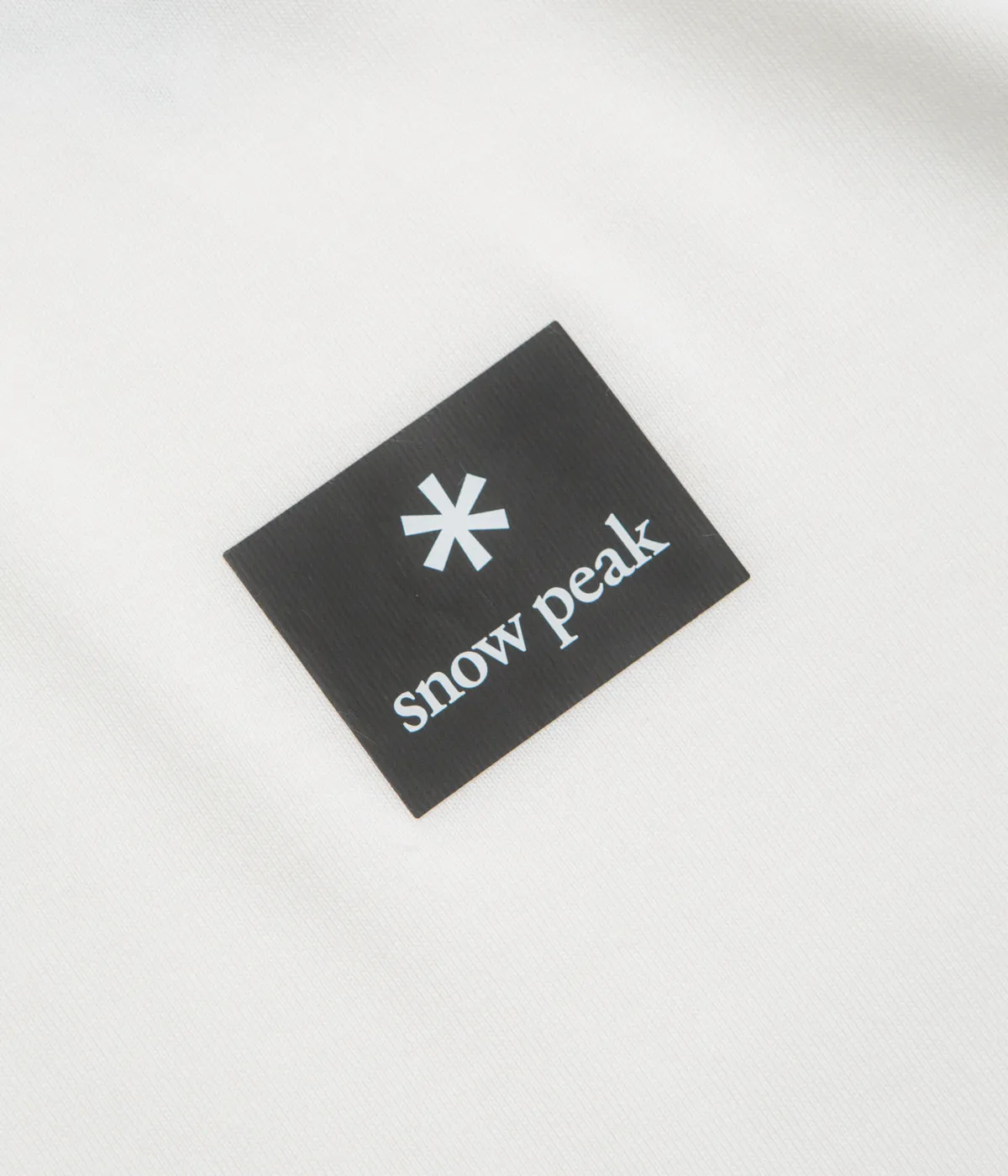 colorfast blazer silhouette Snow Peak NSD Square Logo T-Shirt - Off White