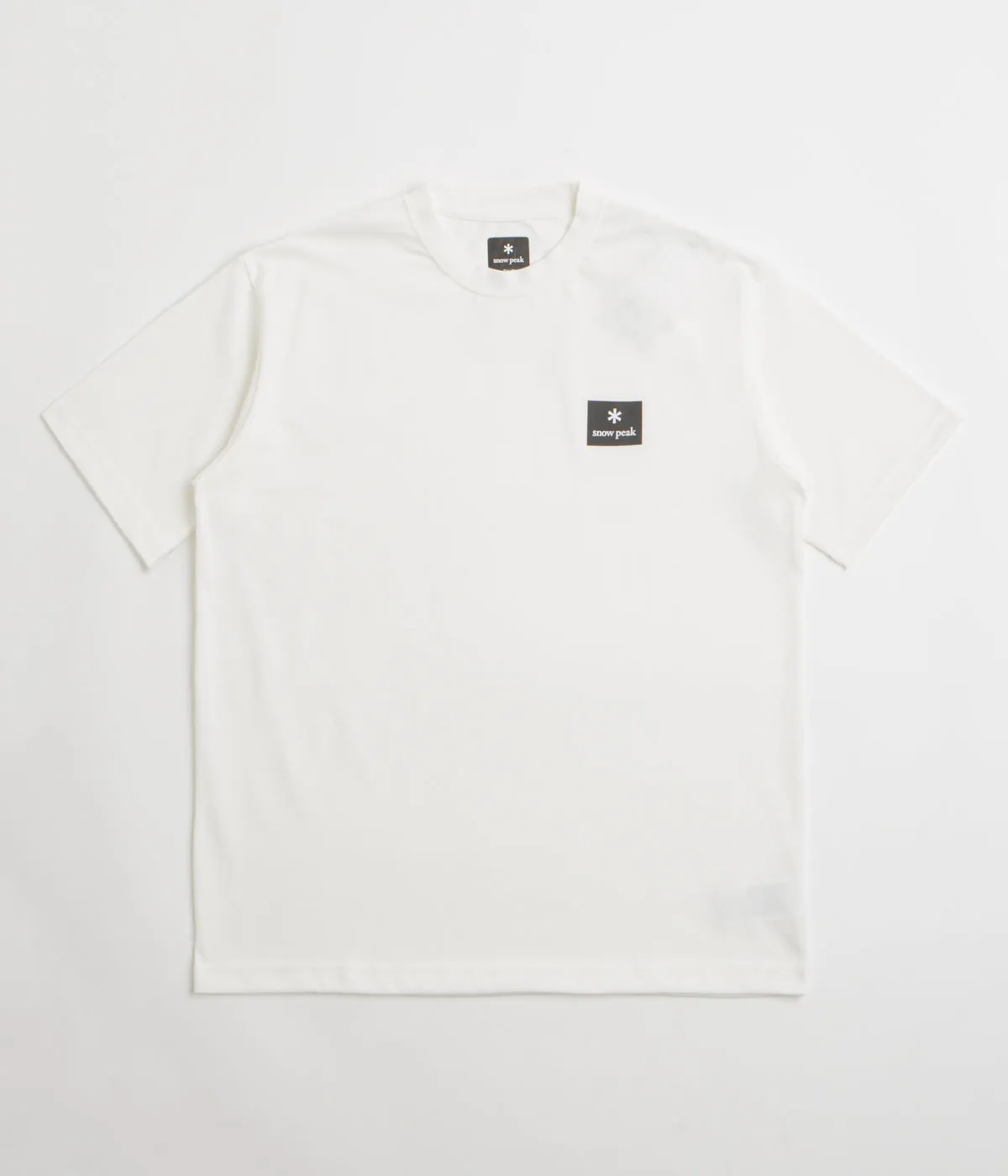 Lounge-wear ribbon Snow Peak NSD Square Logo T-Shirt - Off White