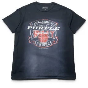 Purple Brand Textured Inside Out Tee - Black tennis event